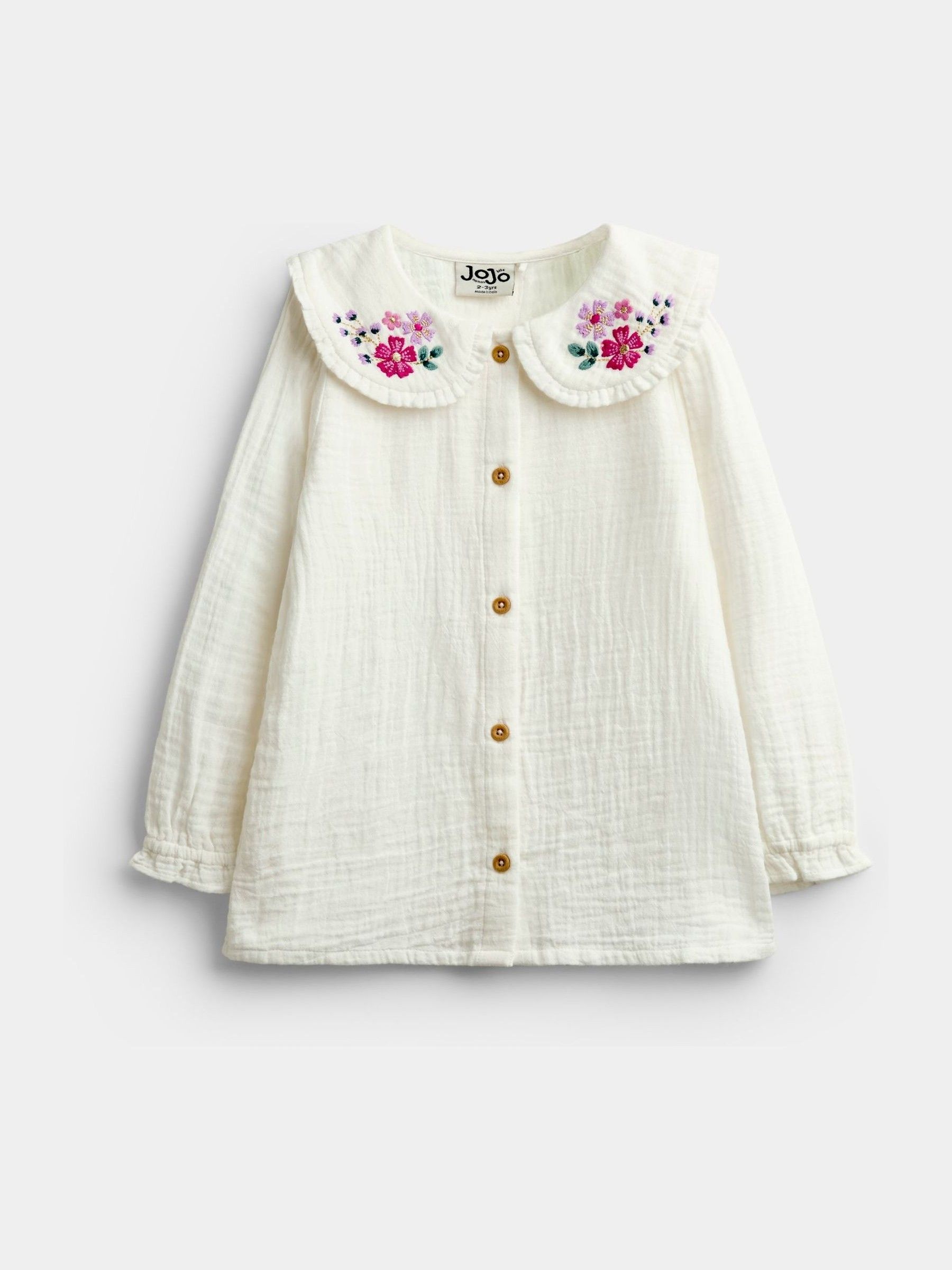 Emerald Green Knitted Pinny & Embroidered Blouse Set - Image 2 of 6