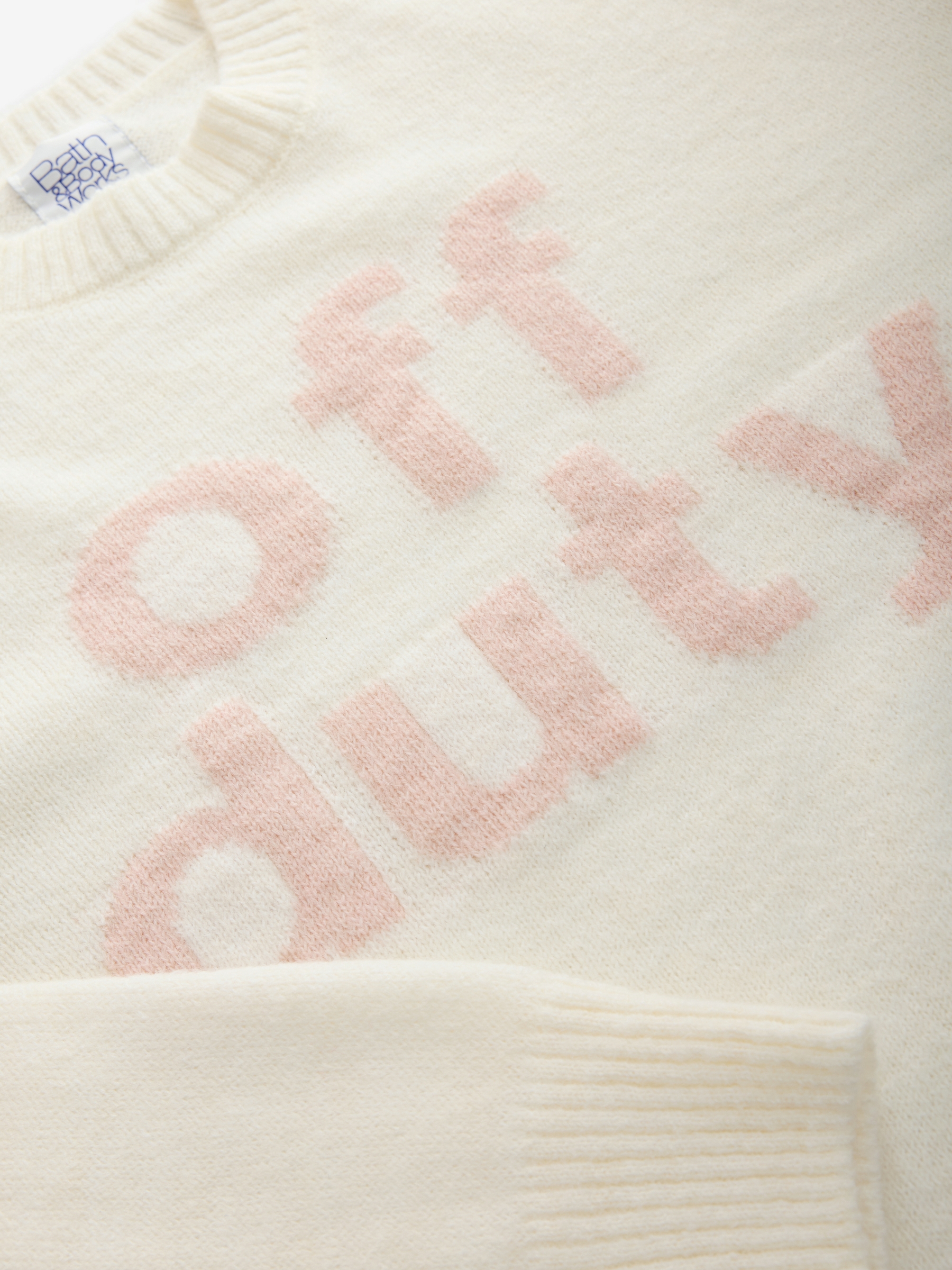 Cream Off Duty Knitted Crew Neck Jumper - Image 7 of 8