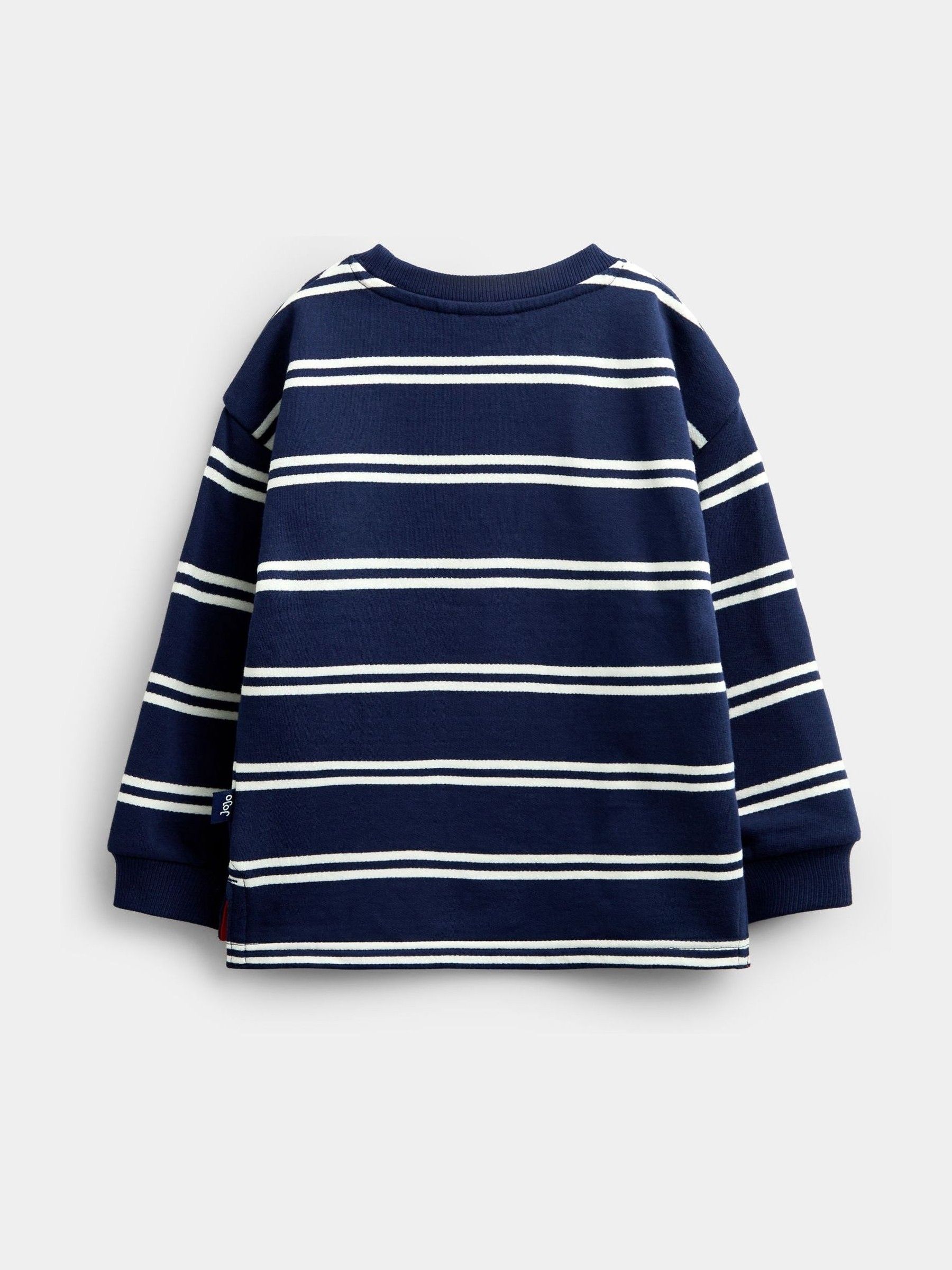 Navy Blue Skater Dog Appliqué Sweatshirt - Image 4 of 6