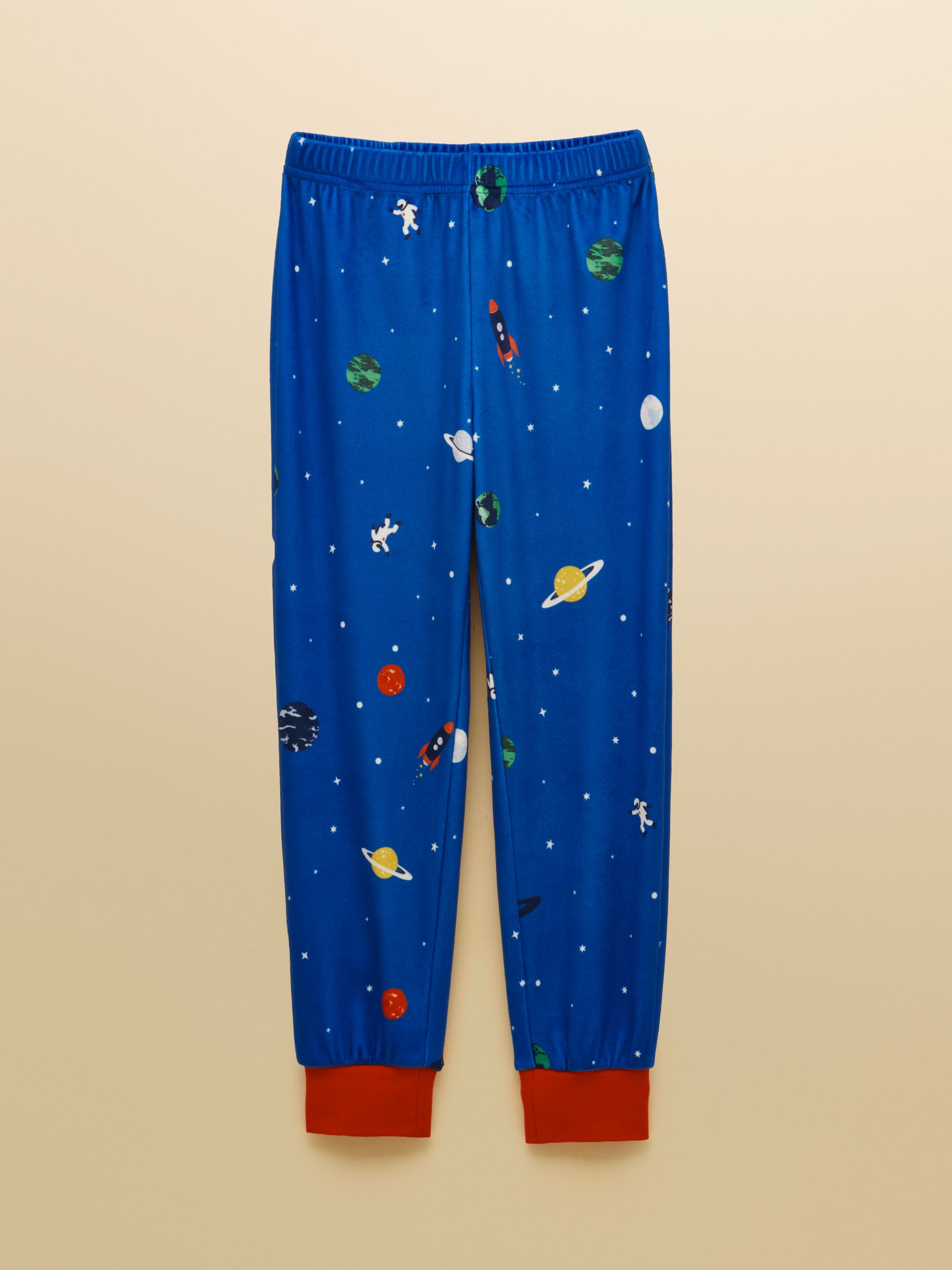 Boys' Blue Space Long Sleeve Fleece Pyjamas - Image 4 of 5