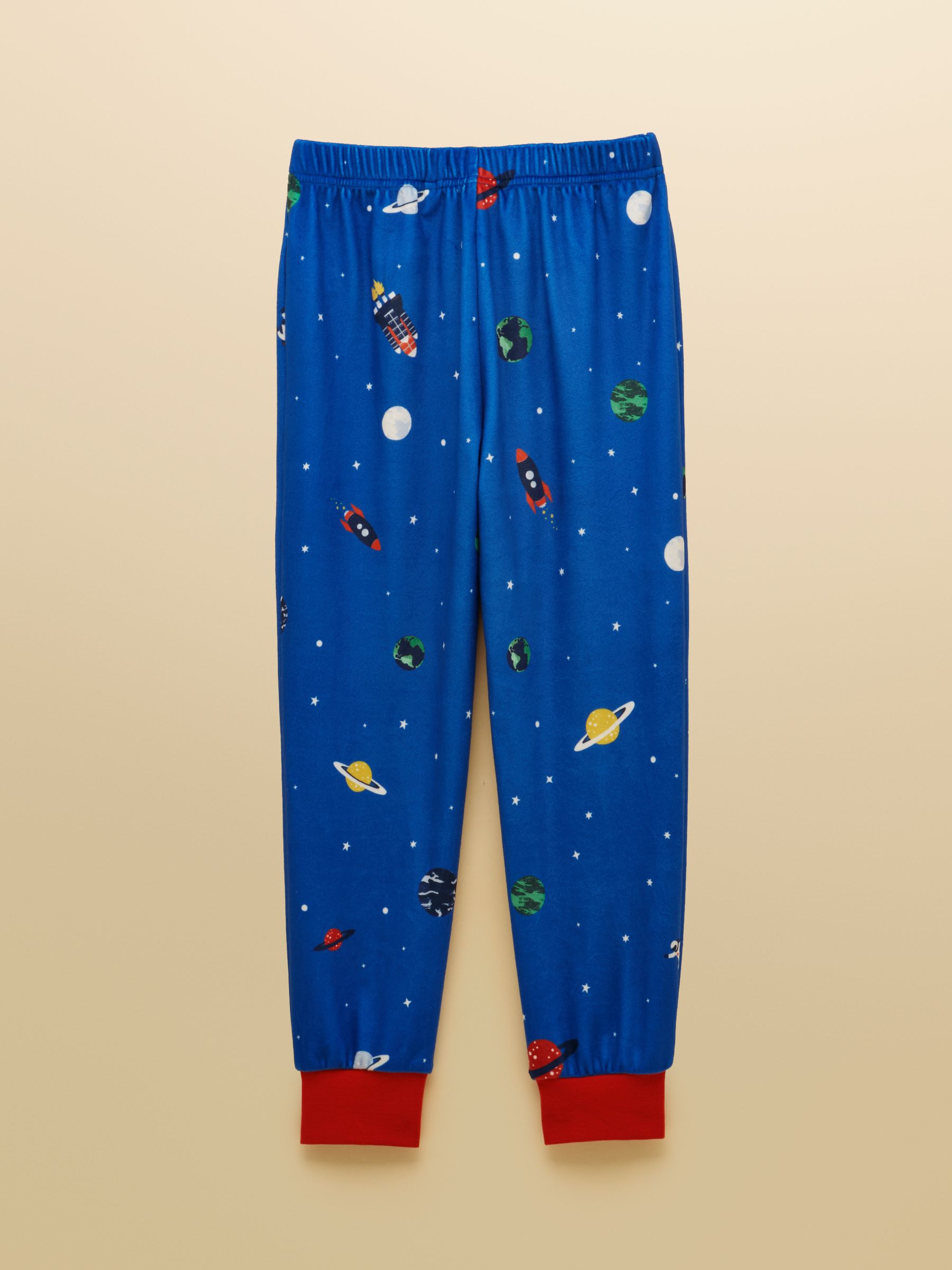 Boys' Blue Space Long Sleeve Fleece Pyjamas - Image 5 of 5 Boys' Blue Space Long Sleeve Fleece Pyjamas - Image 5 of 5