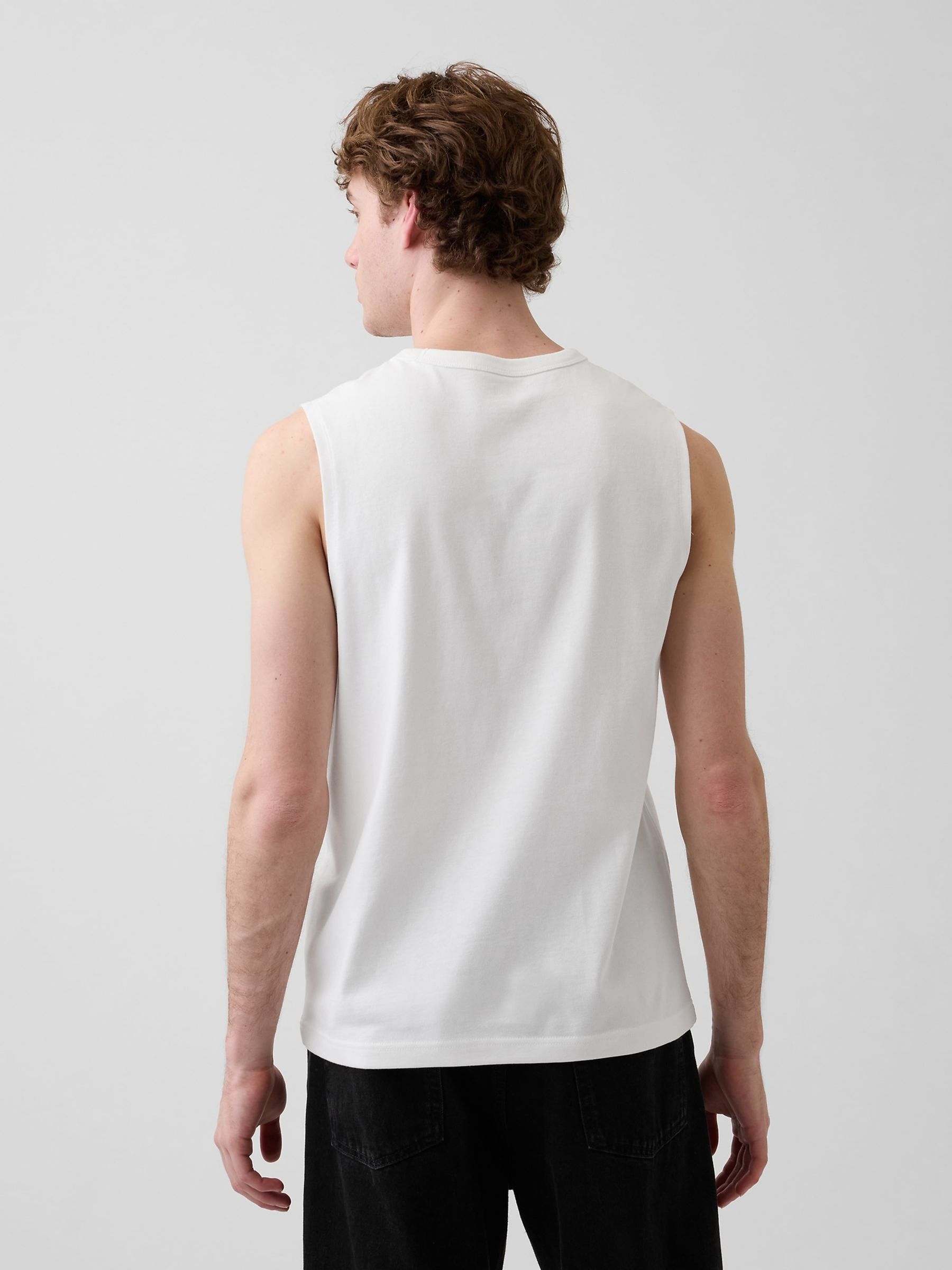 White Muscle Vest - Image 2 of 4