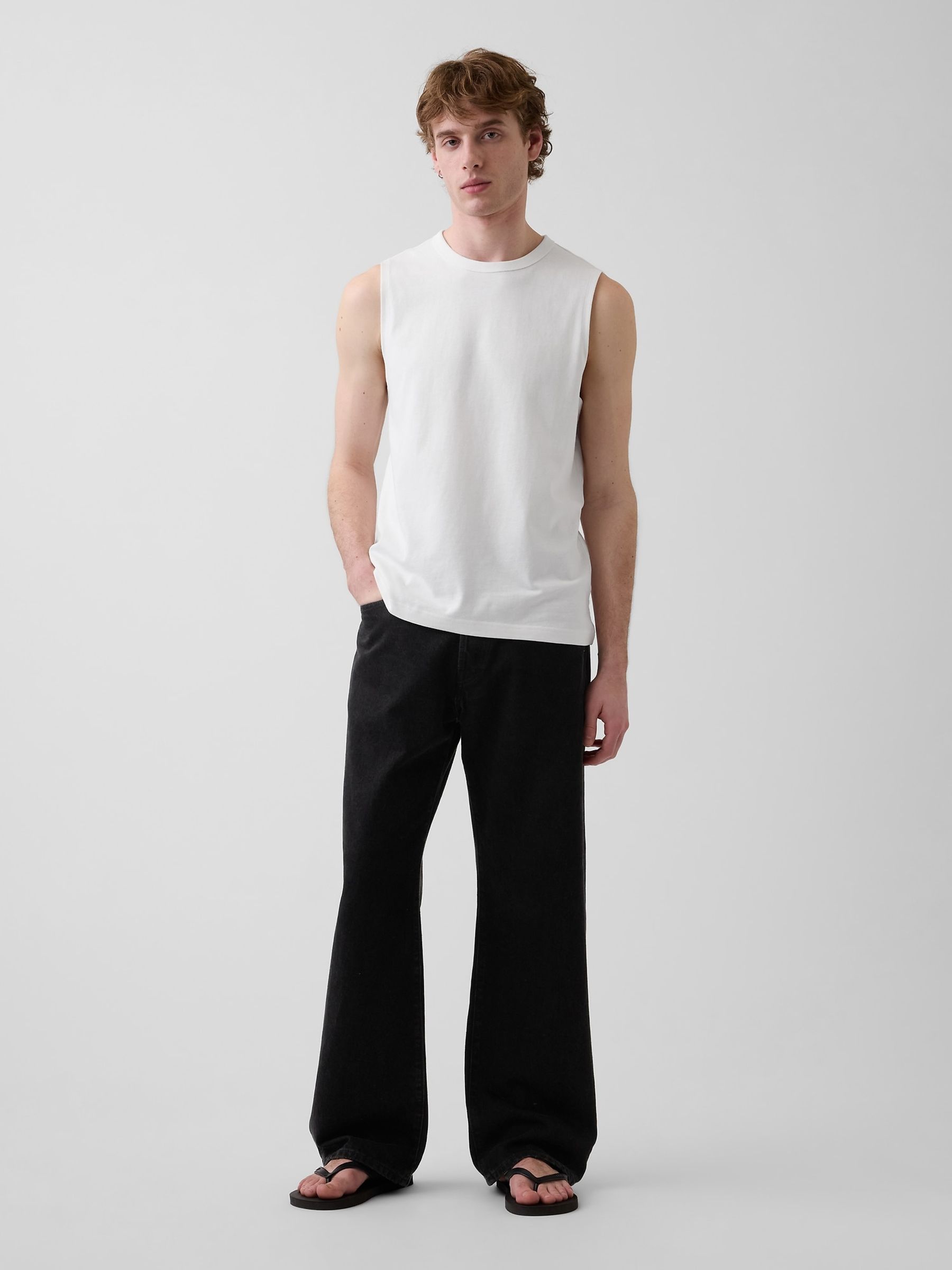 White Muscle Vest - Image 3 of 4