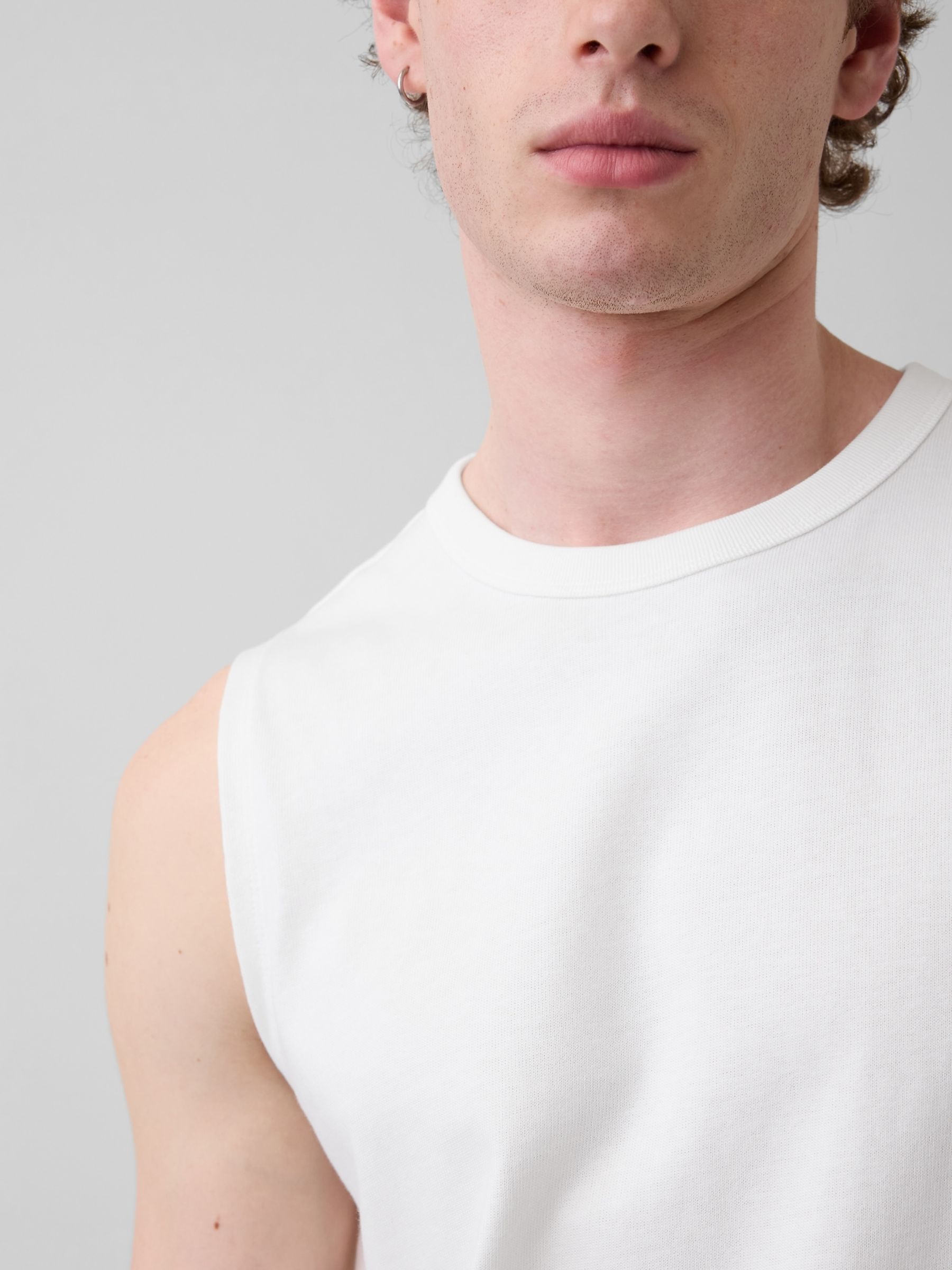 White Muscle Vest - Image 4 of 4