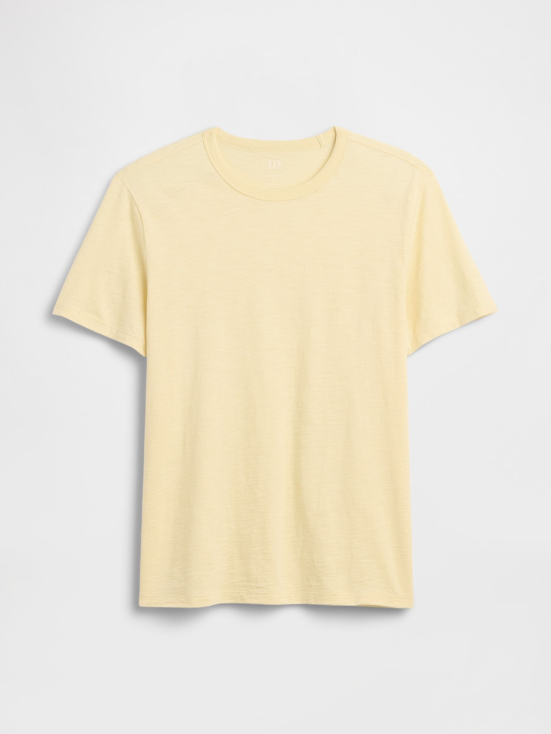 Yellow Lived-In Crew Neck Short Sleeve T-Shirt - Image 4 of 5