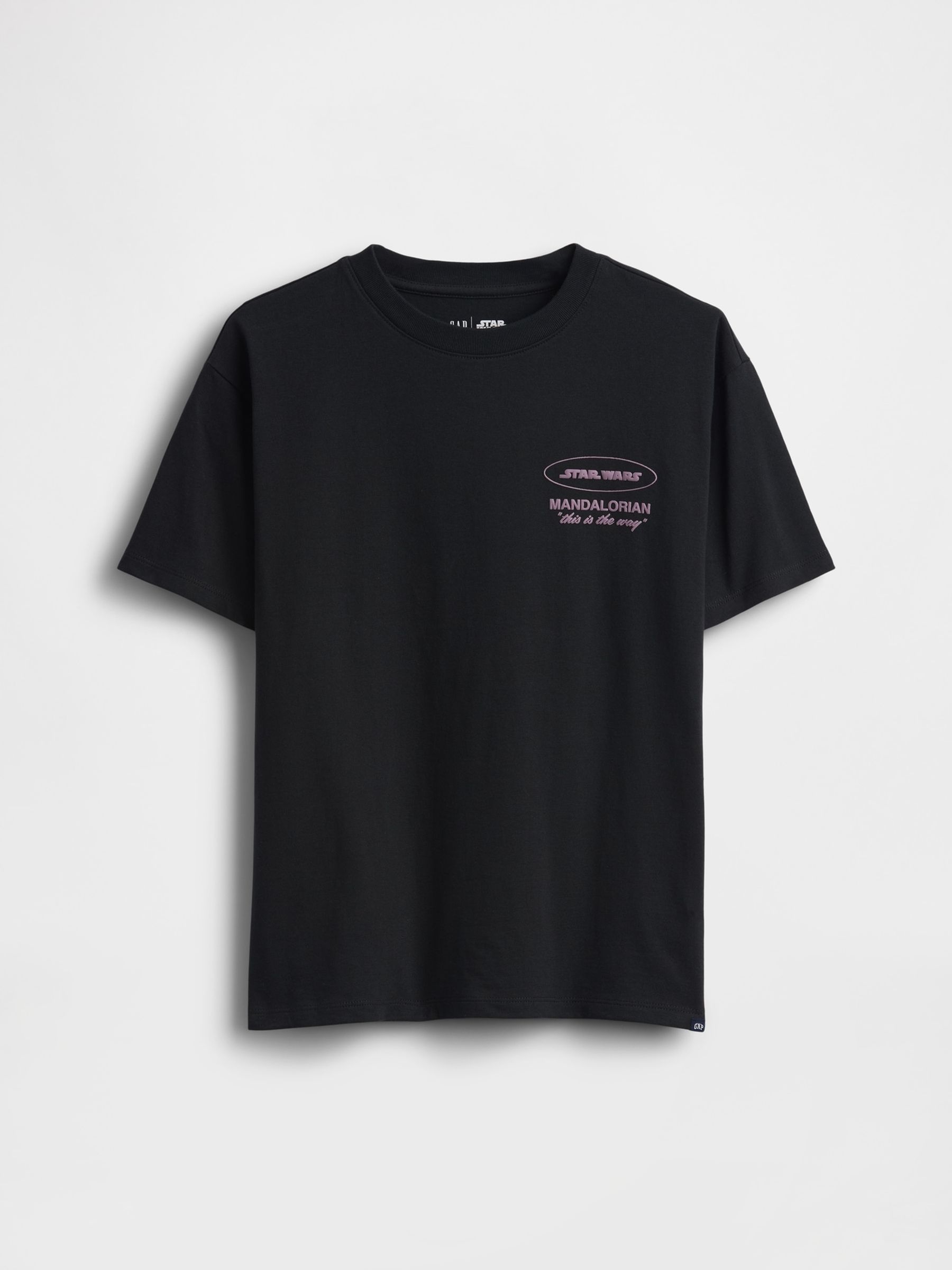 Black Star Wars Relaxed Graphic Short Sleeve T-Shirt - Image 1 of 3
