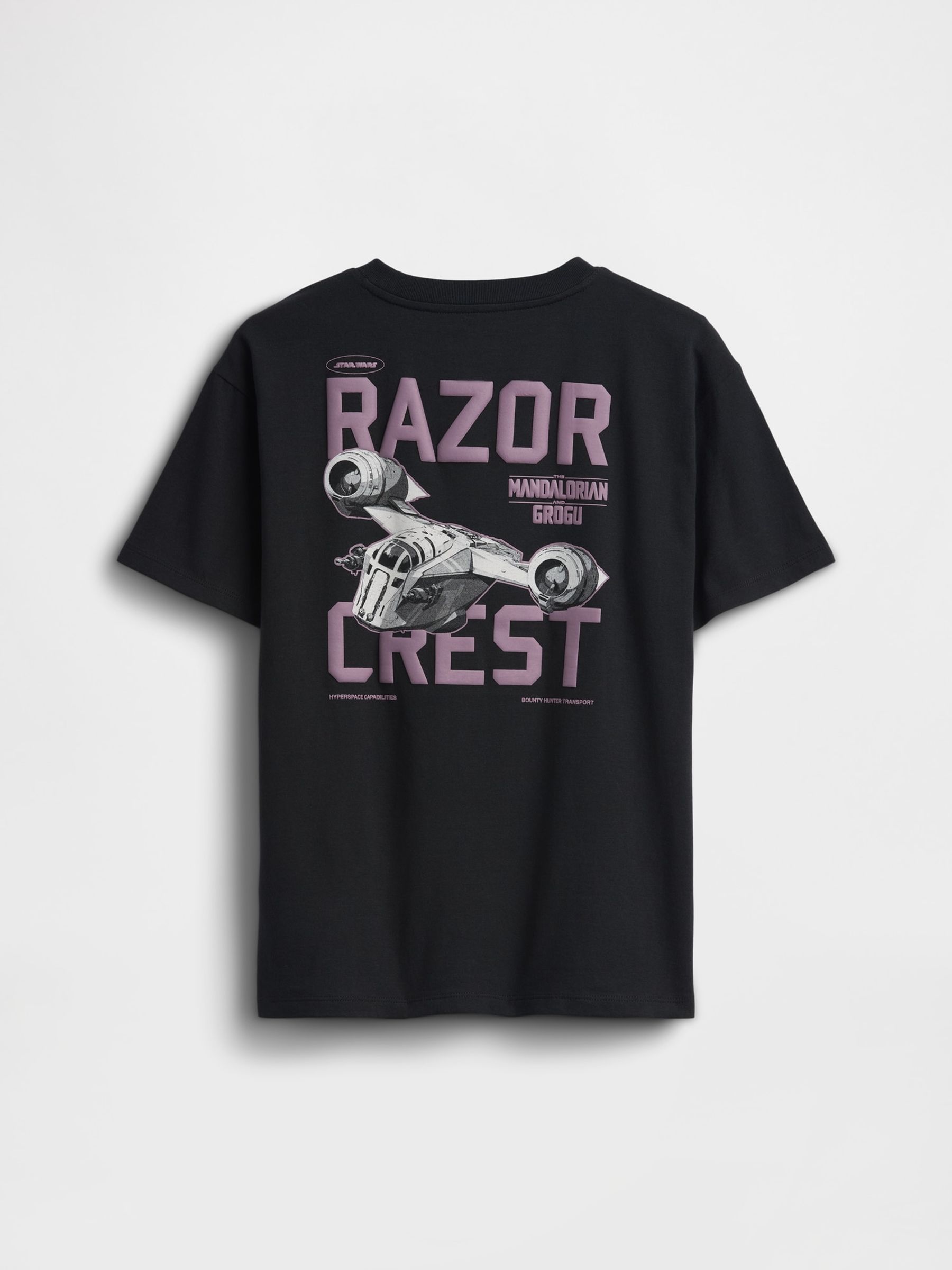 Black Star Wars Relaxed Graphic Short Sleeve T-Shirt - Image 2 of 3