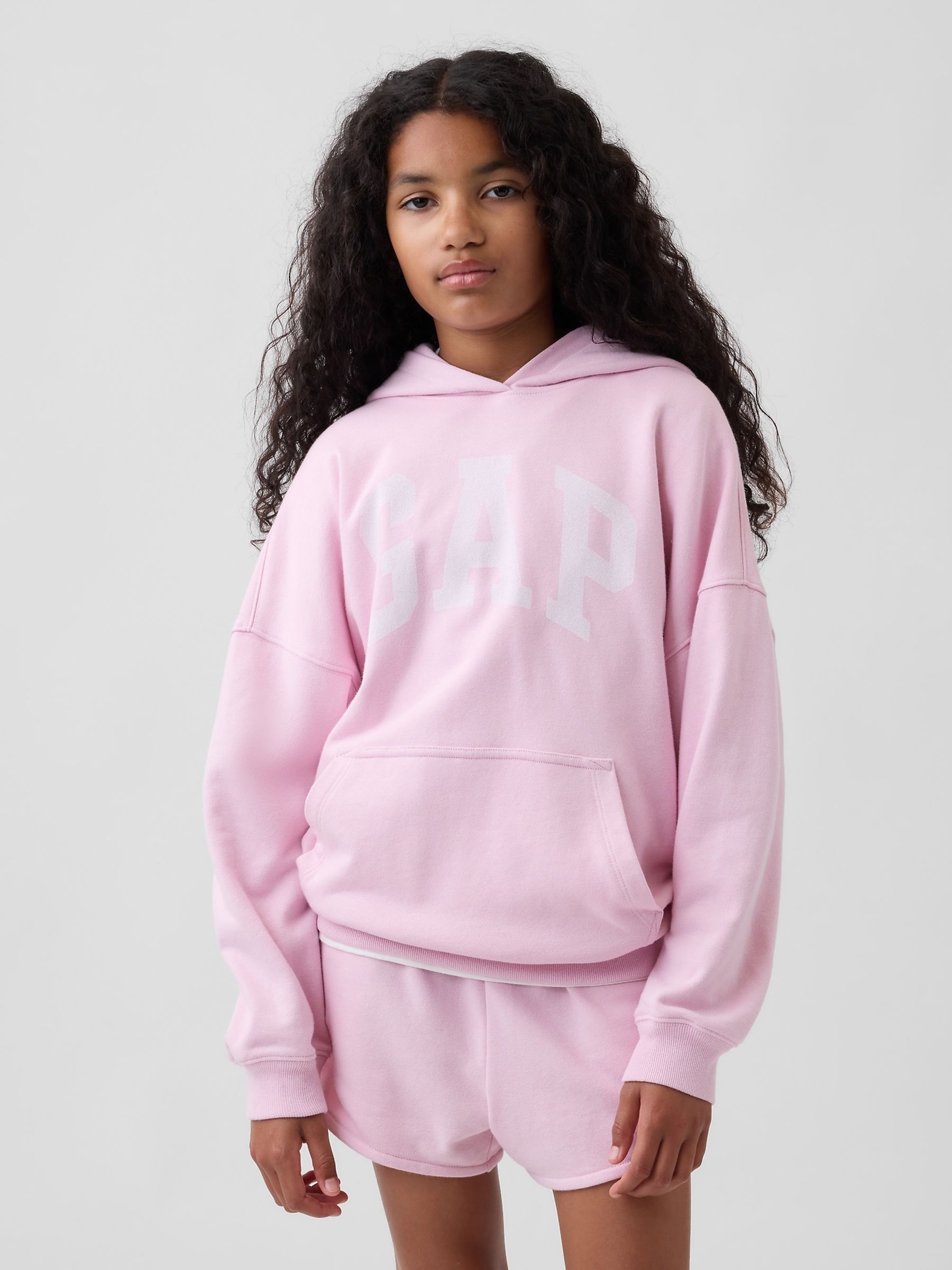 Pink Vintage Soft French Terry Logo Hoodie - Image 1 of 5