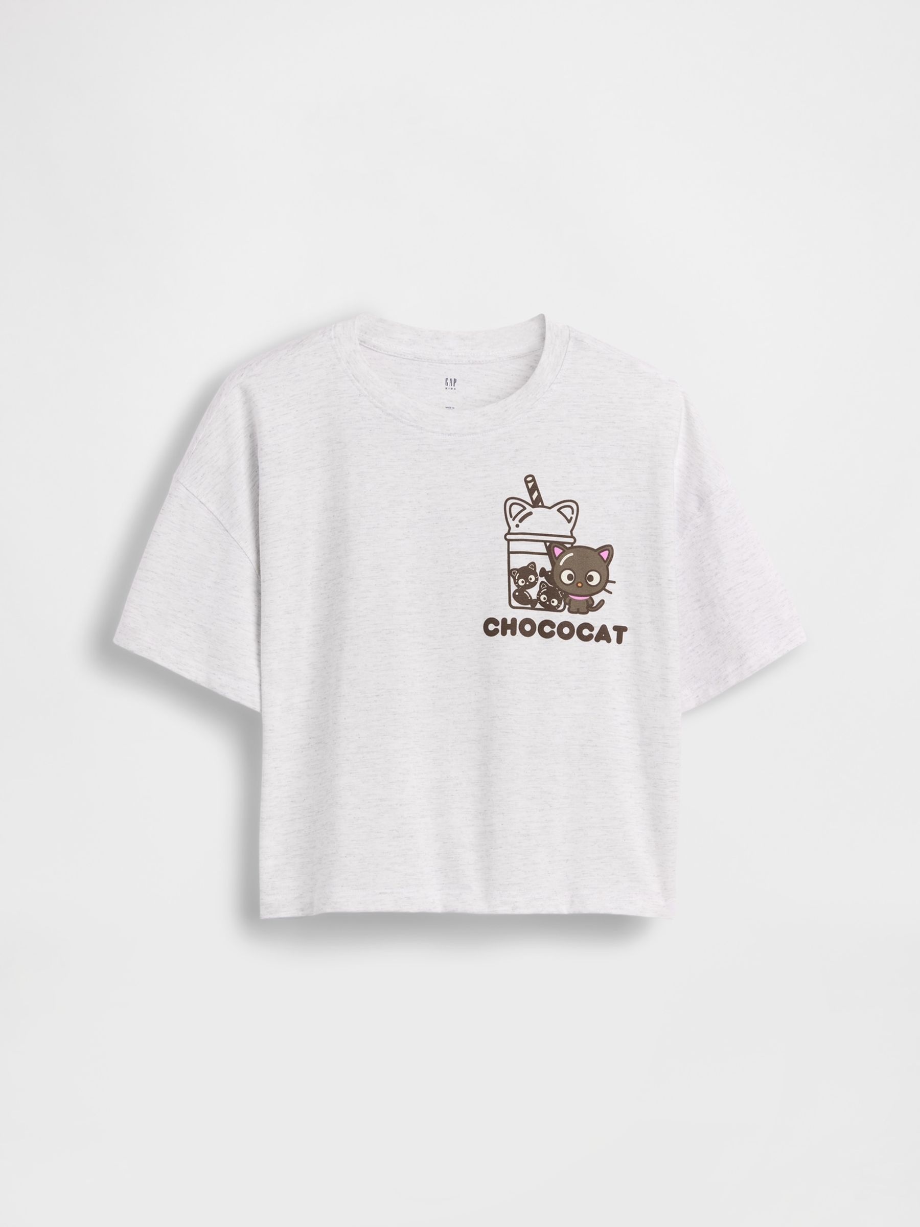 Grey Hello Kitty Oversized Graphic Short Sleeve T-Shirt - Image 3 of 5