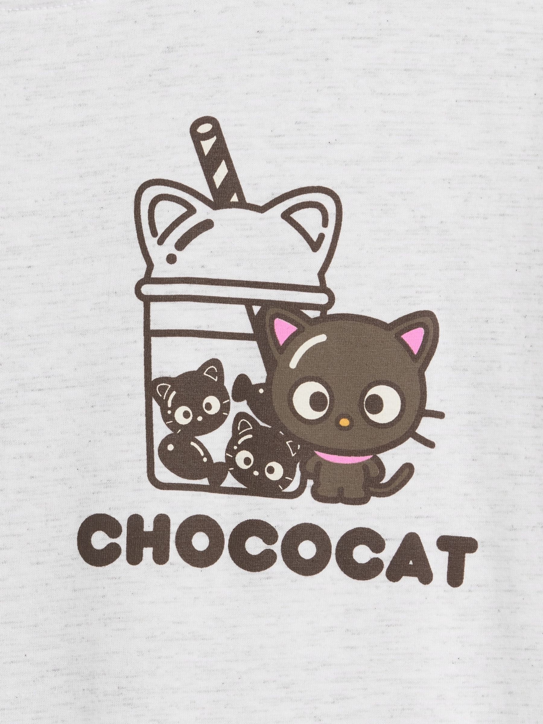 Grey Hello Kitty Oversized Graphic Short Sleeve T-Shirt - Image 4 of 5