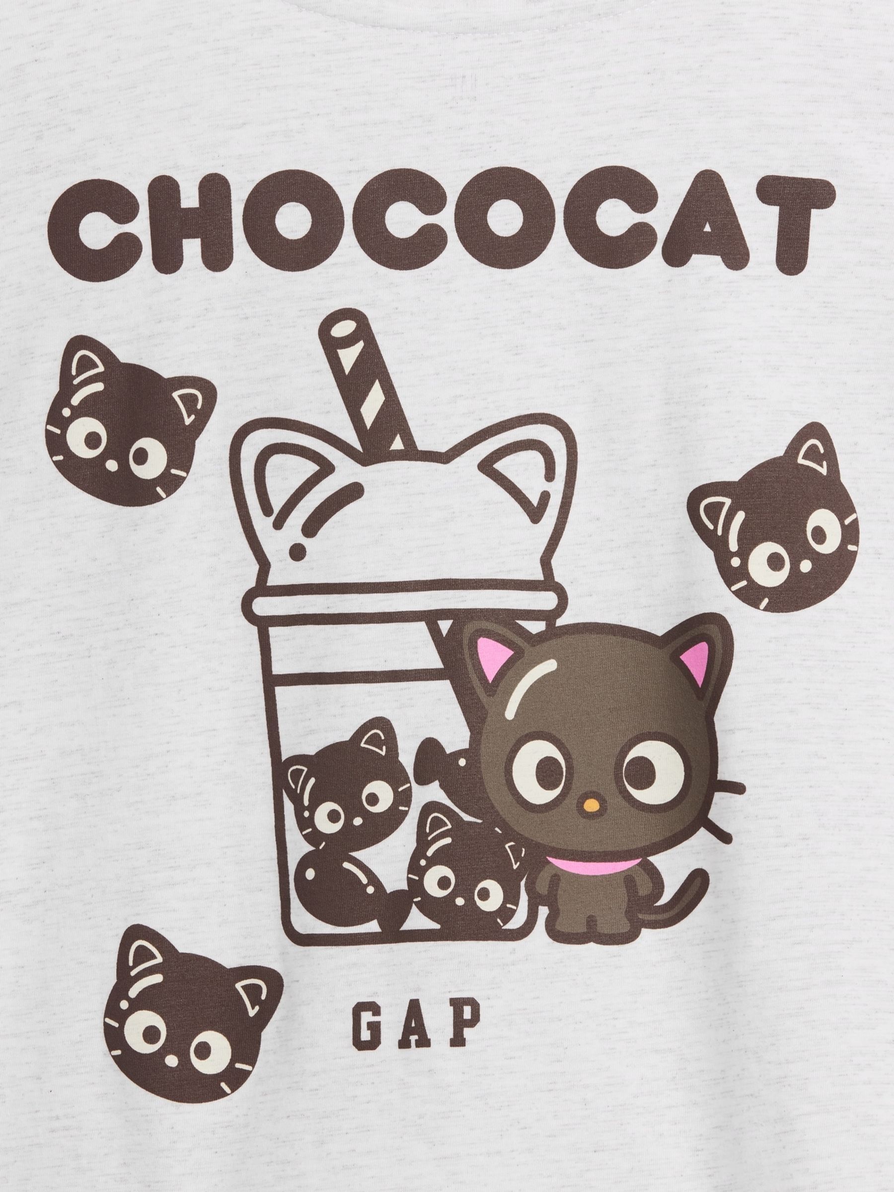 Grey Hello Kitty Oversized Graphic Short Sleeve T-Shirt - Image 5 of 5