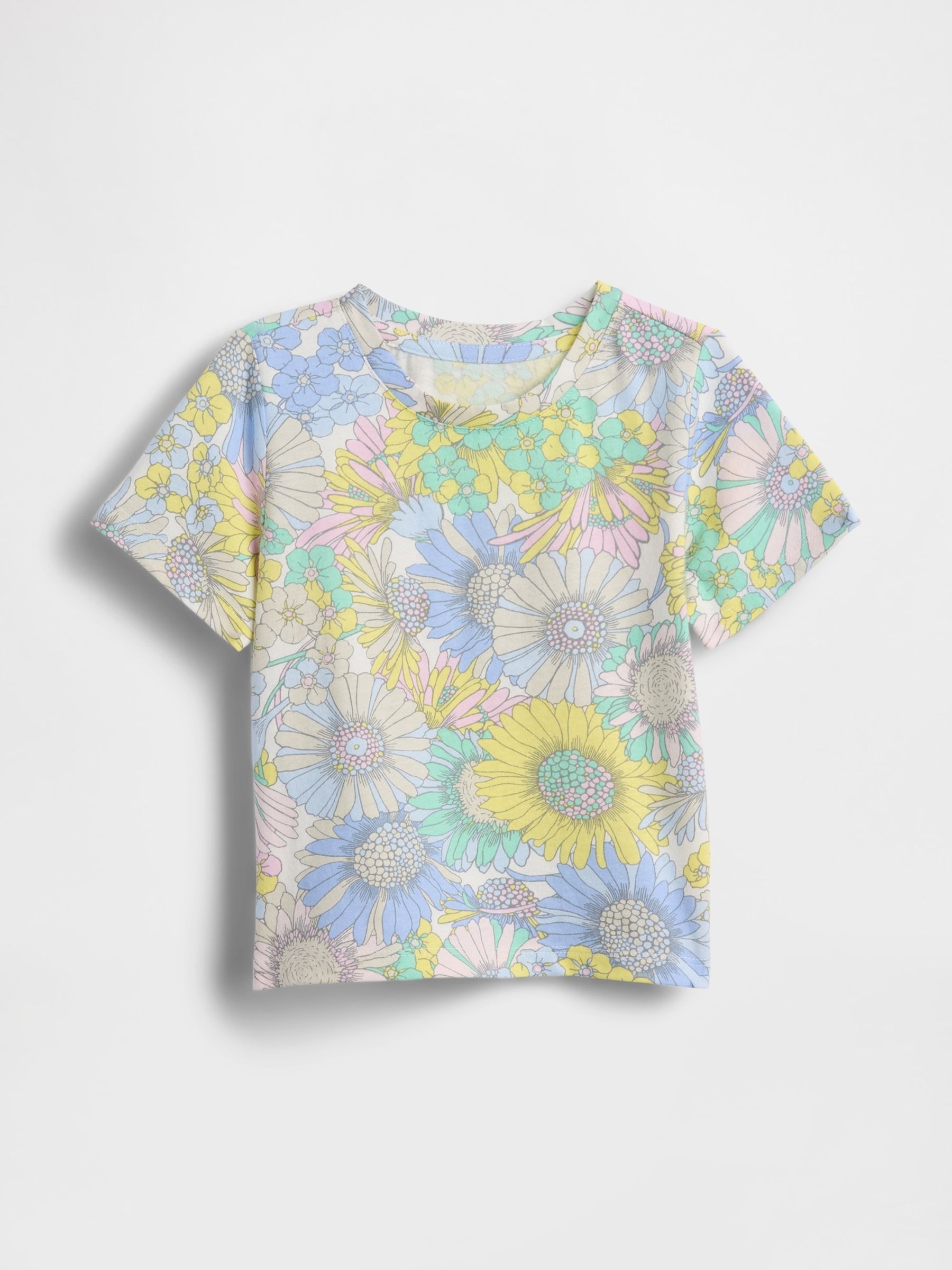 Floral Print Short Sleeve T-Shirt - Image 1 of 2