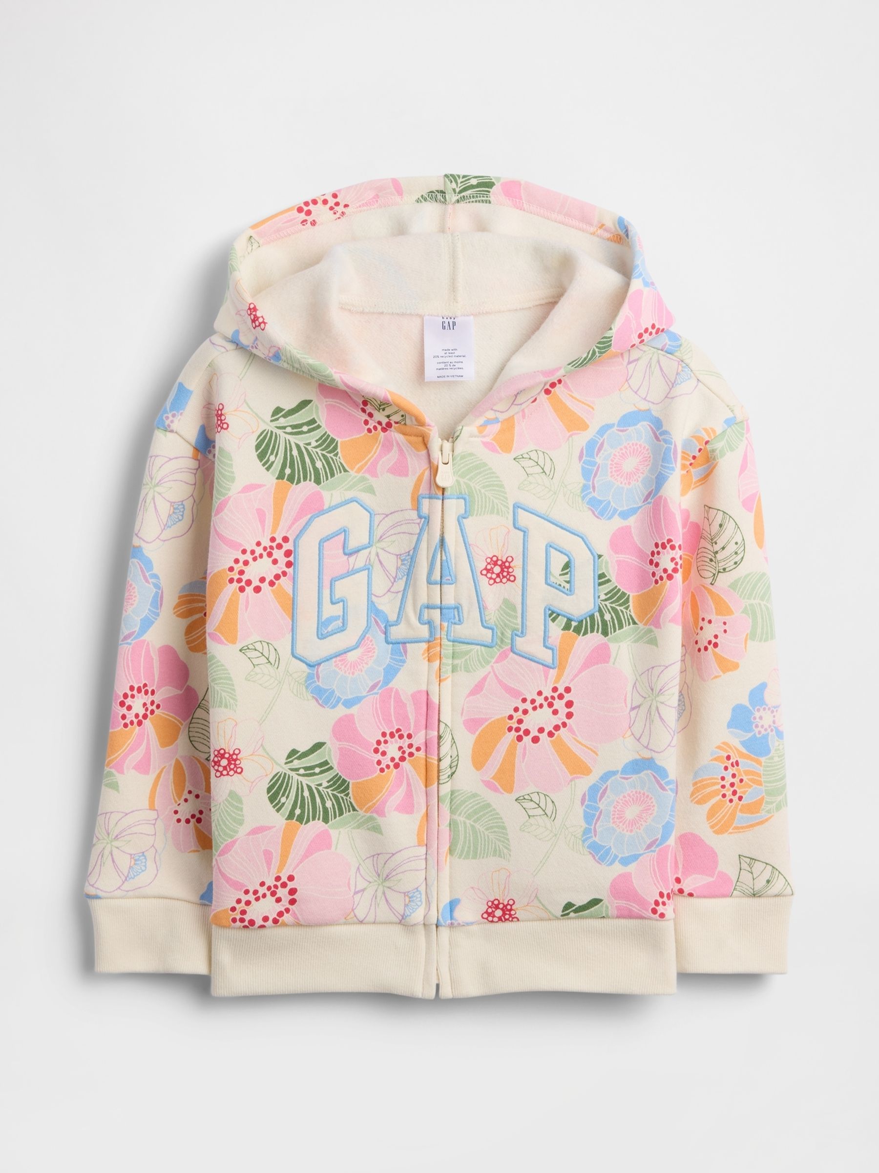 Brown Vintage Soft Logo Zip Hoodie - Image 1 of 3