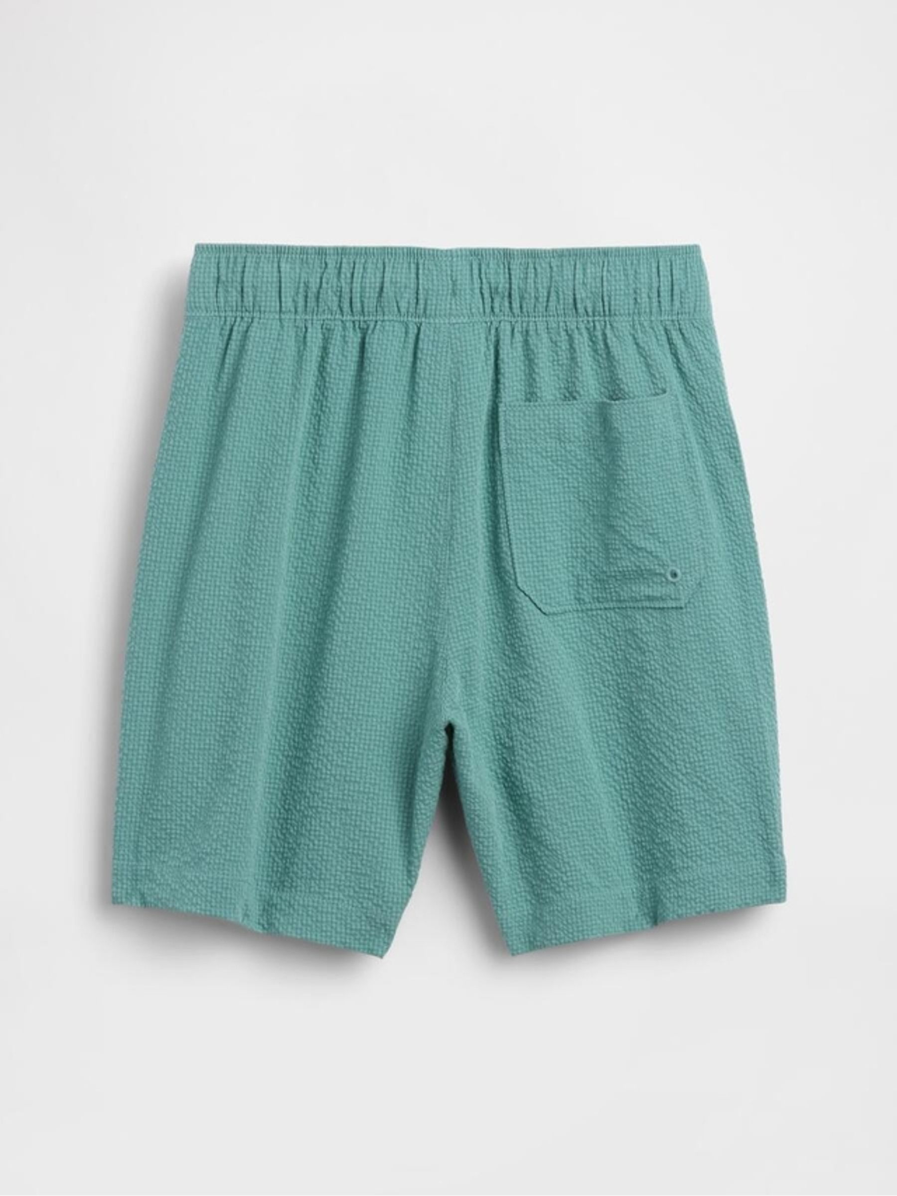 Green Seersucker Swim Trunks - Image 2 of 3 Green Seersucker Swim Trunks - Image 2 of 3