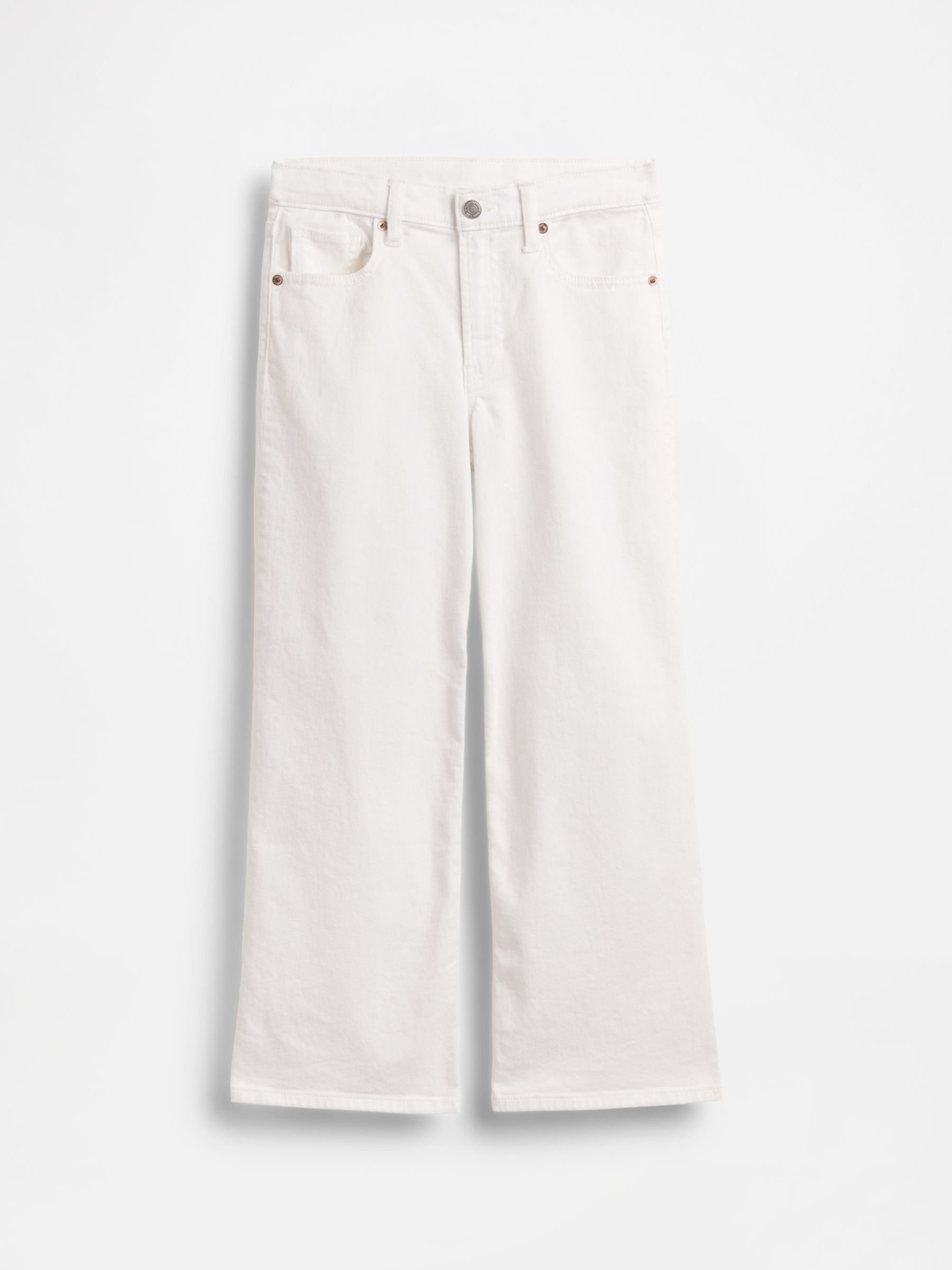 White Low Rise Stride Wide-Leg Jeans - Image 4 of 5