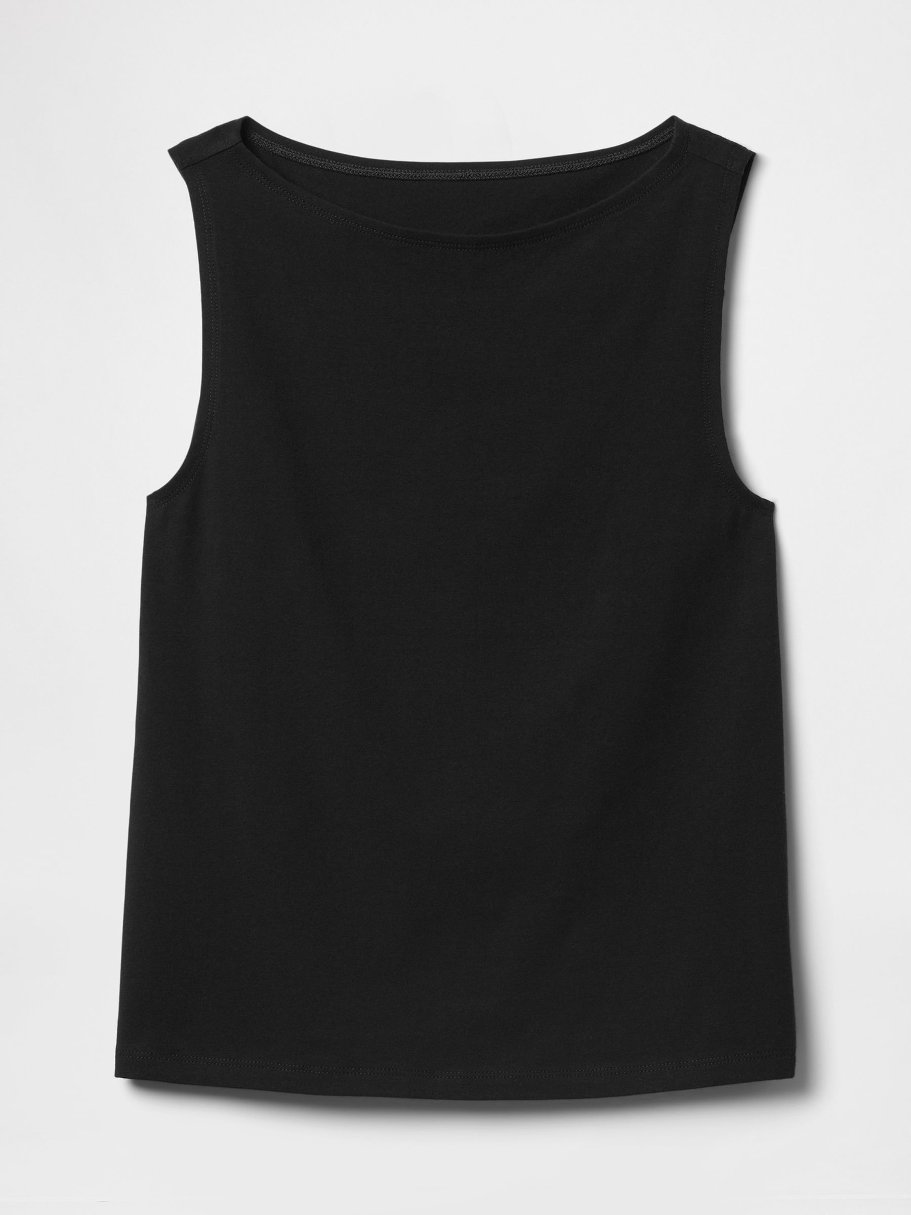 Black Boatneck Vest - Image 4 of 4 Black Boatneck Vest - Image 4 of 4