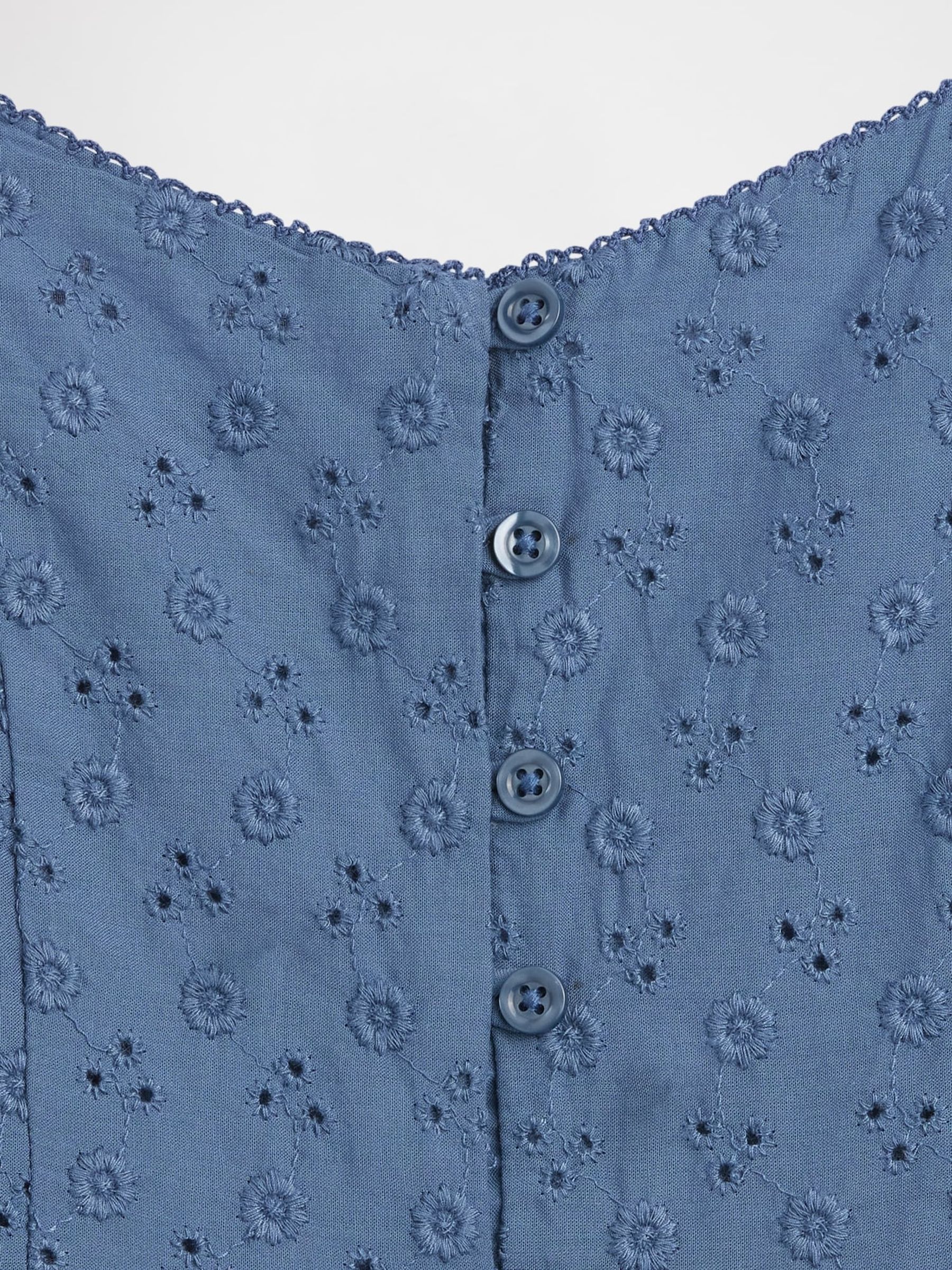 Blue Midi Vest Dress - Image 4 of 4