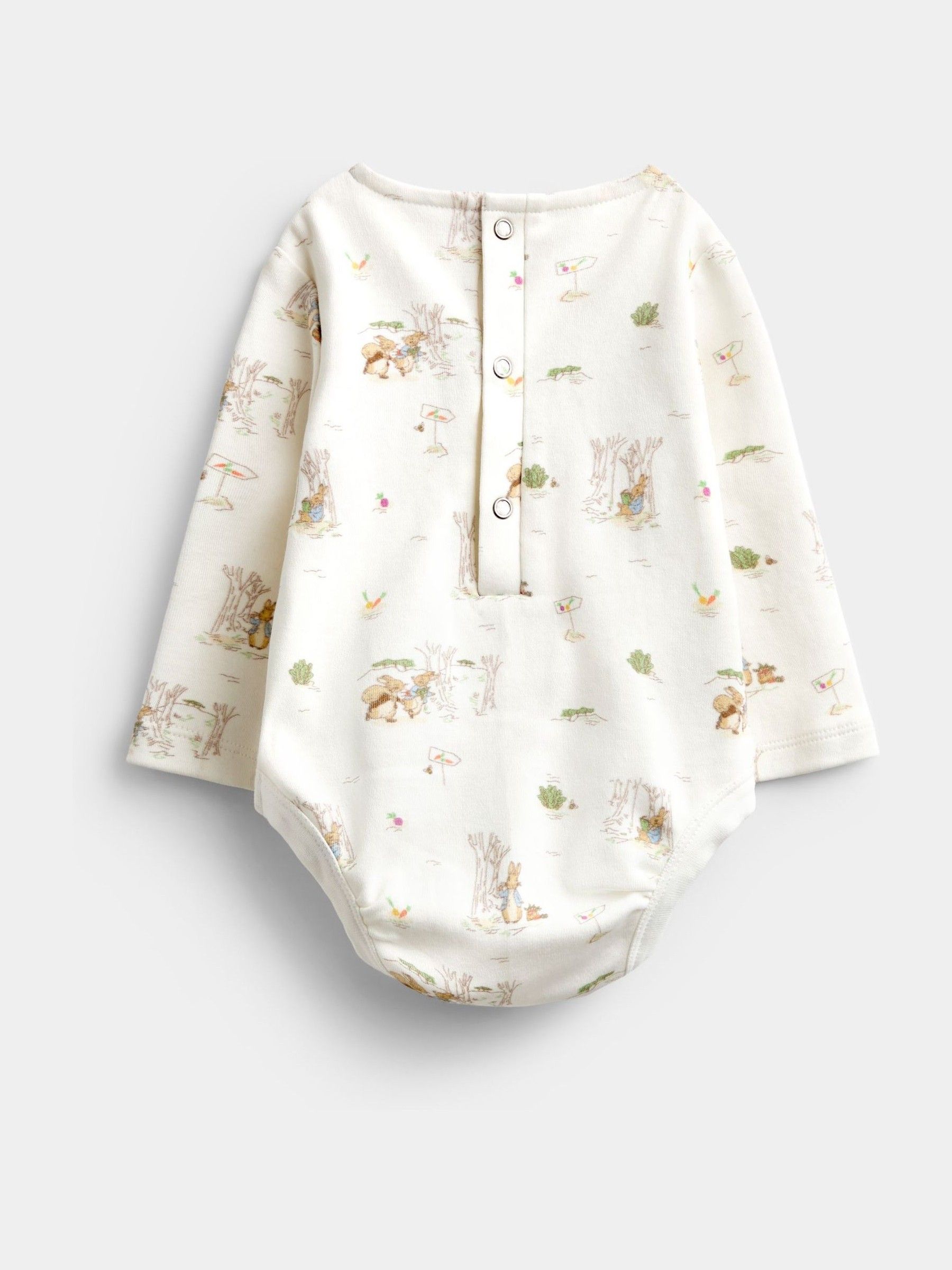 Light Blue Peter Rabbit Quilted Dungaree & Bodysuit Set - Image 5 of 9