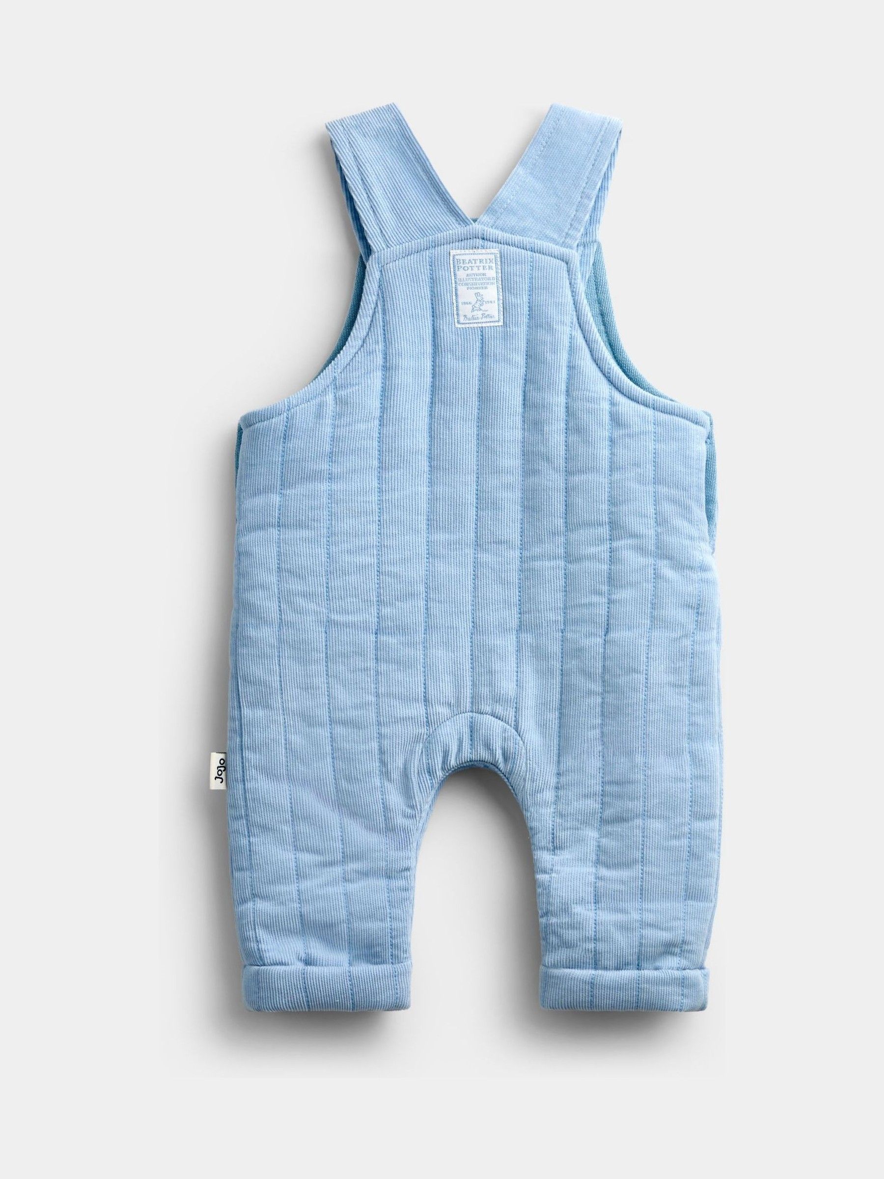 Light Blue Peter Rabbit Quilted Dungaree & Bodysuit Set - Image 7 of 9
