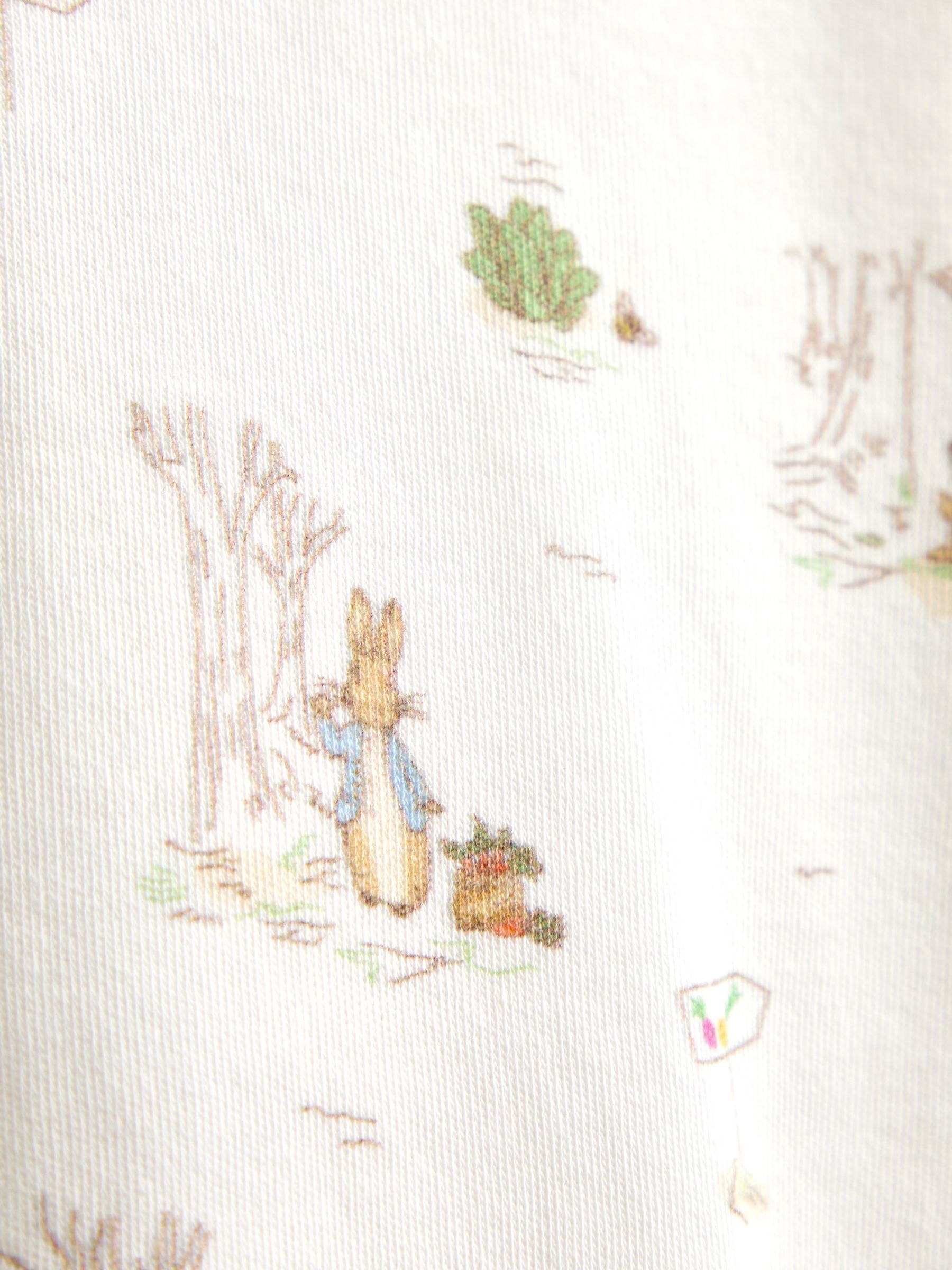 Light Blue Peter Rabbit Quilted Dungaree & Bodysuit Set - Image 8 of 9