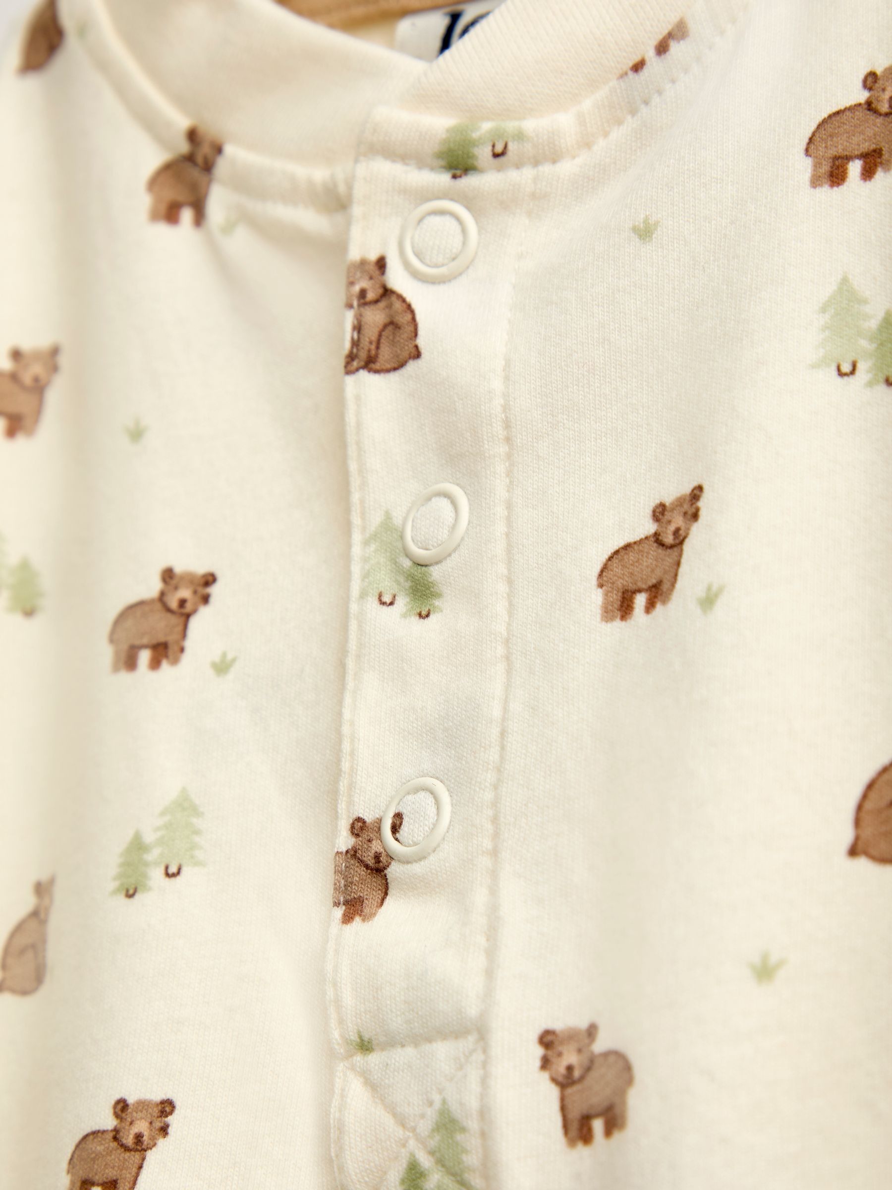 Natural Bear 2-Pack Printed Bodysuits - Image 6 of 7