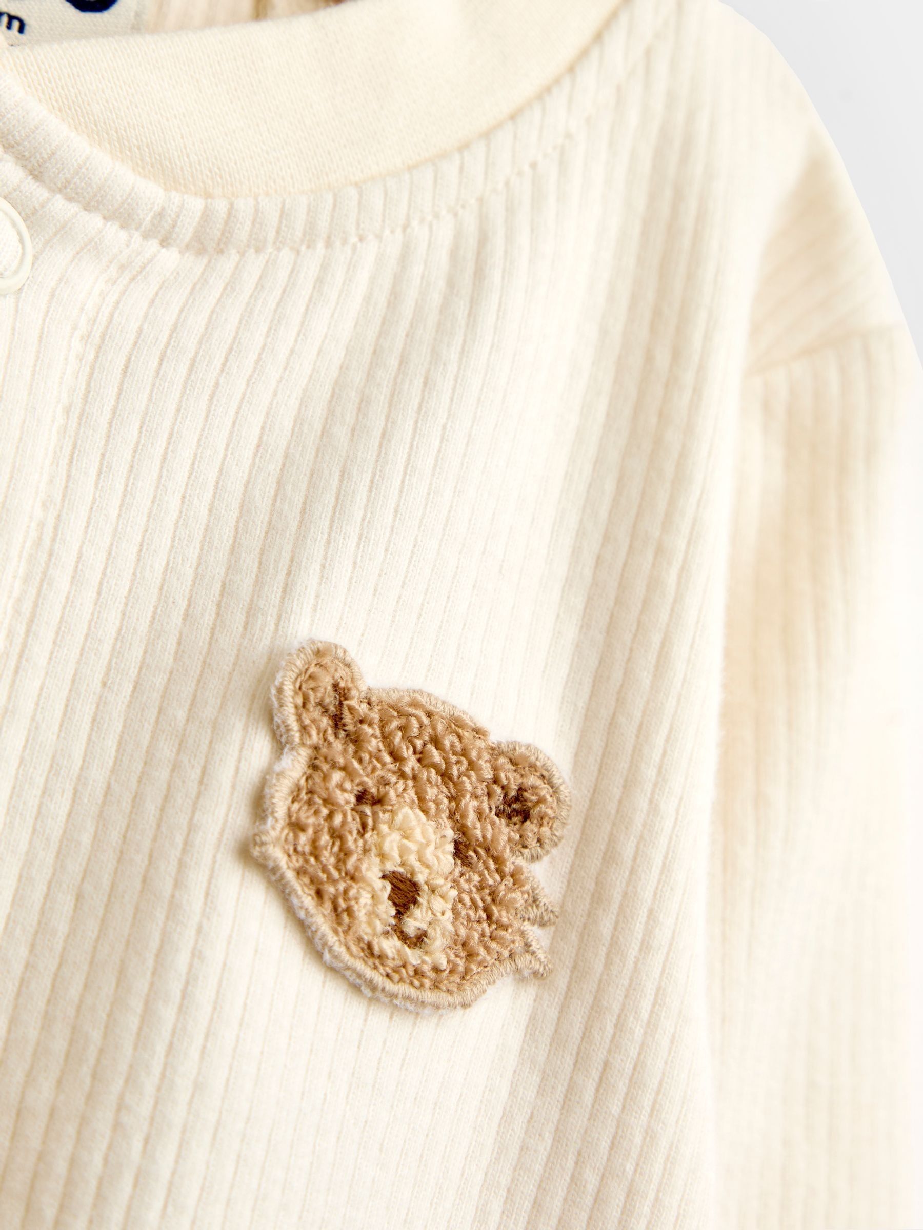 Natural Bear 2-Pack Printed Bodysuits - Image 7 of 7