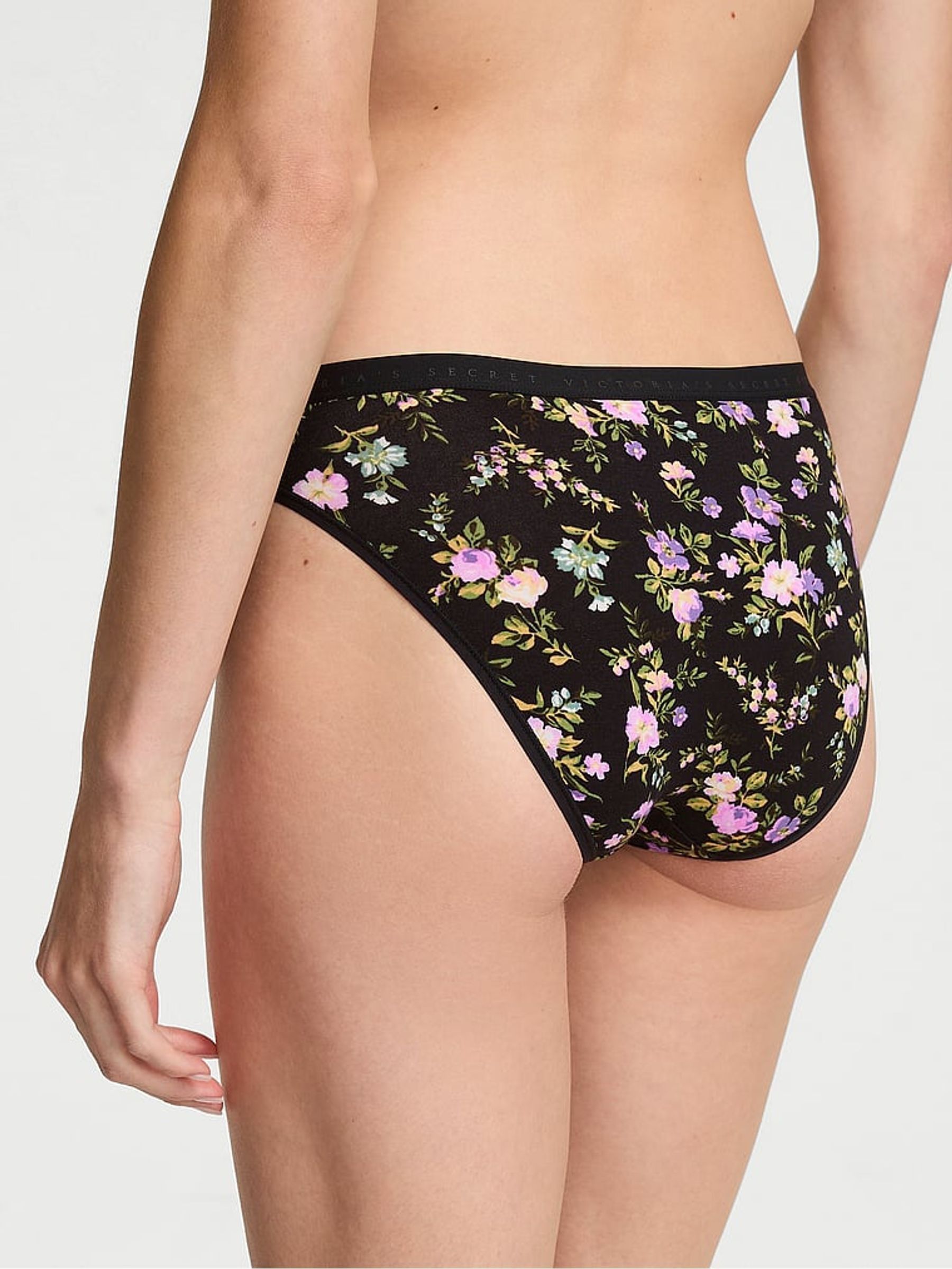 Black Floral Bouquet Bikini Knickers - Image 2 of 2