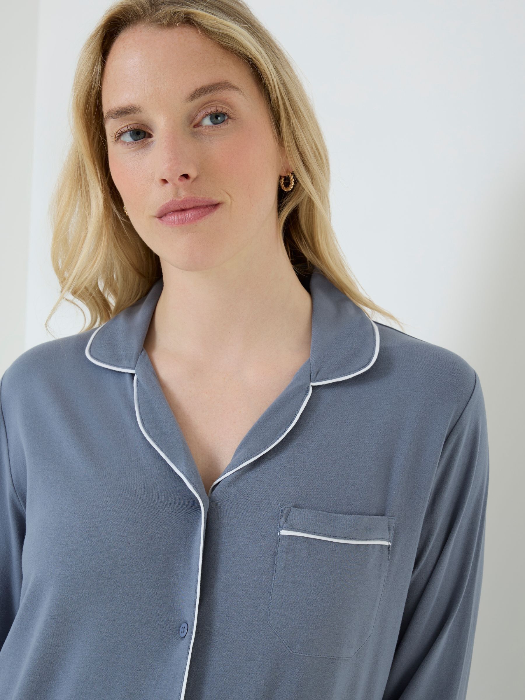 Blue Jersey Maternity Pyjama Set - Image 6 of 6 Blue Jersey Maternity Pyjama Set - Image 6 of 6