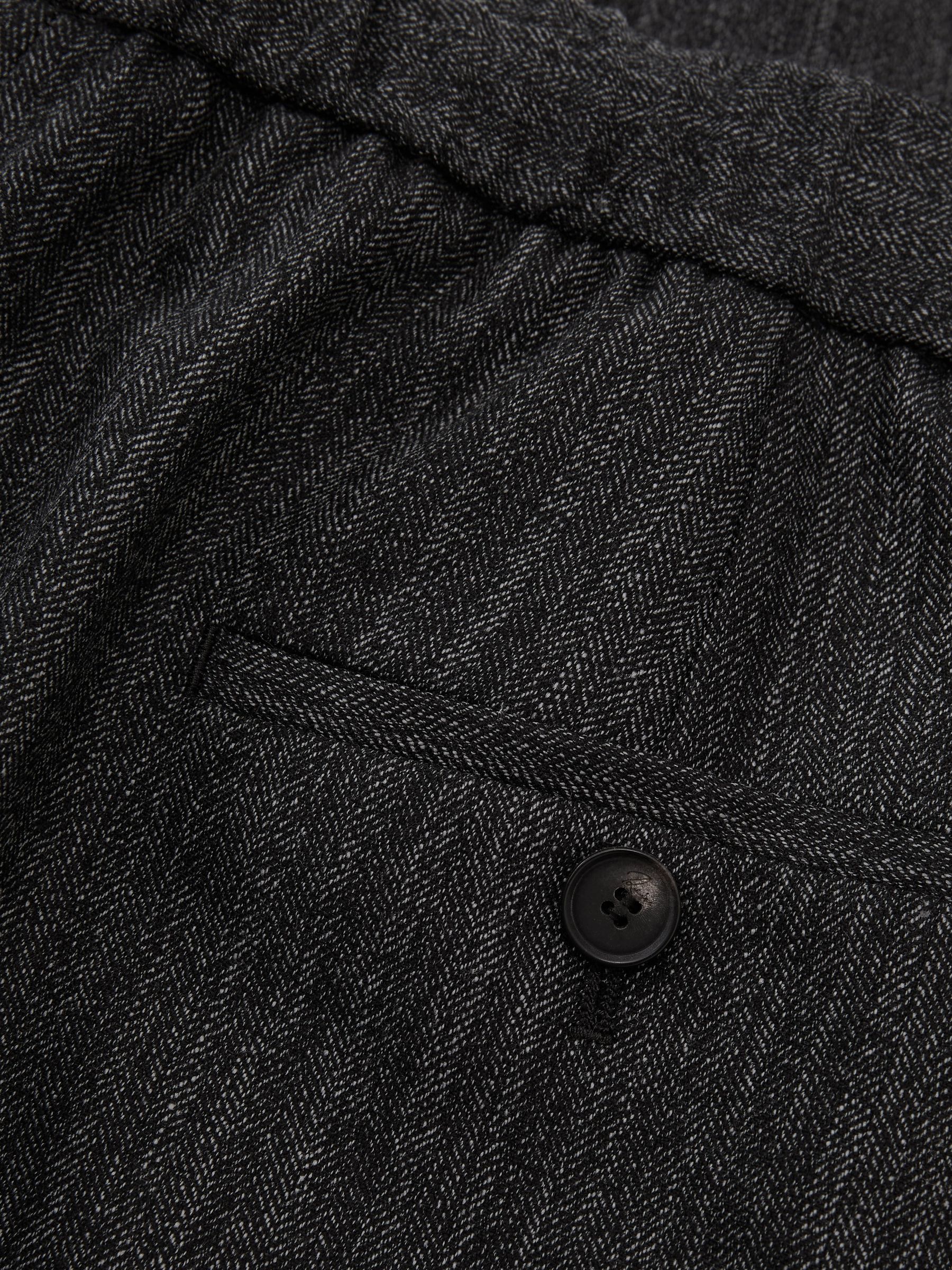 Wool-Blend Wide-Leg Drawstring Trousers in Dark Grey - Image 9 of 9