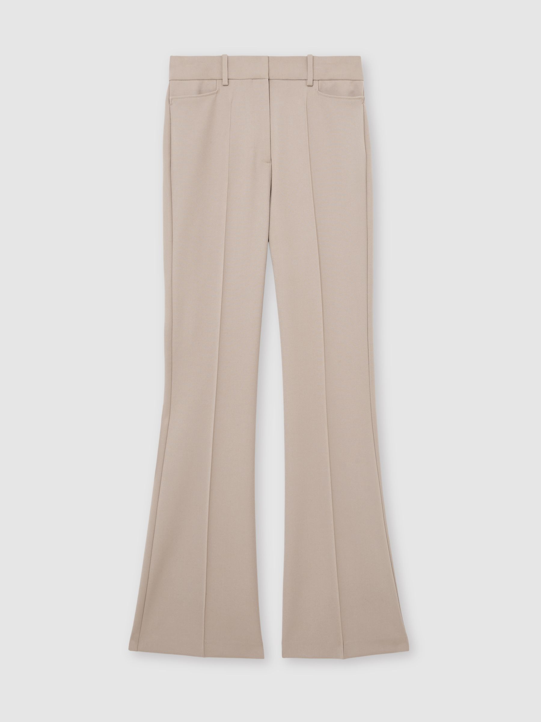 Petite Flared Suit Trousers in Stone Neutral - image 1