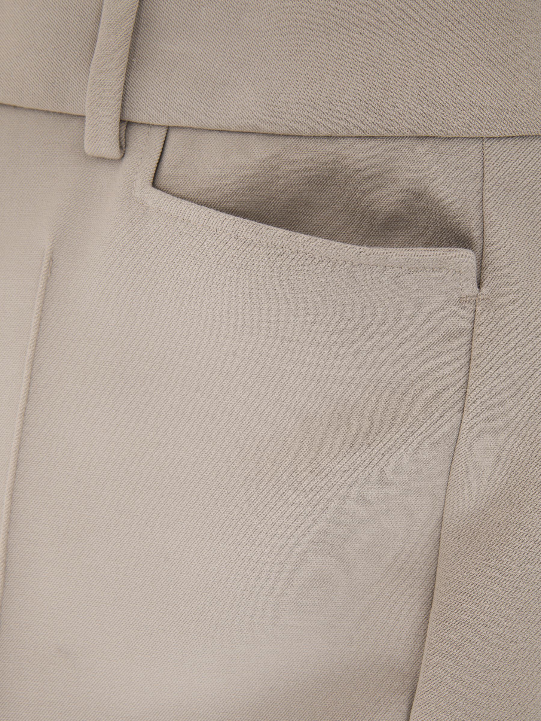 Flared Suit Trousers in Stone Neutral - Image 8 of 8