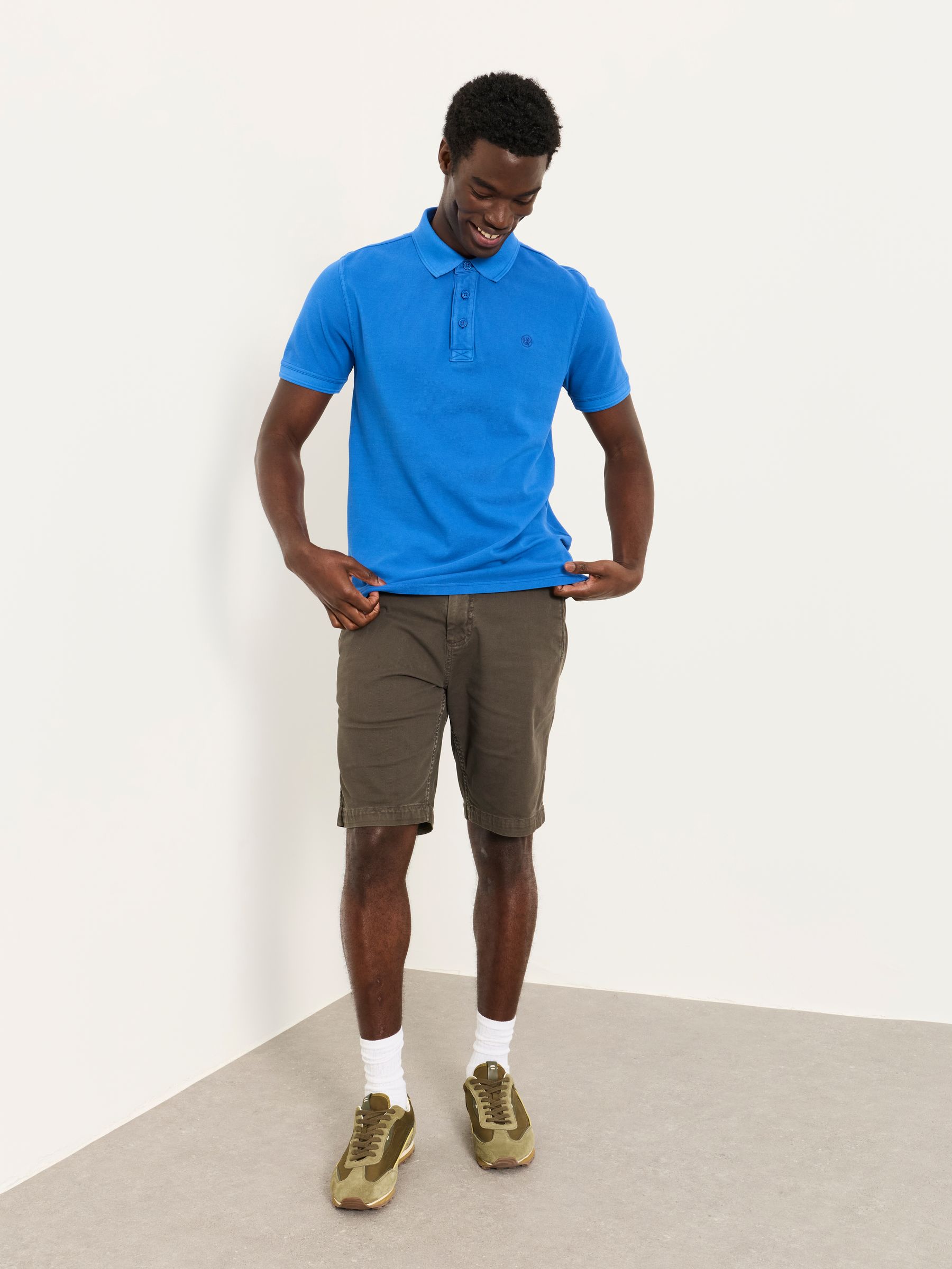Cobalt Blue Short Sleeve Pique Polo - Image 1 of 6