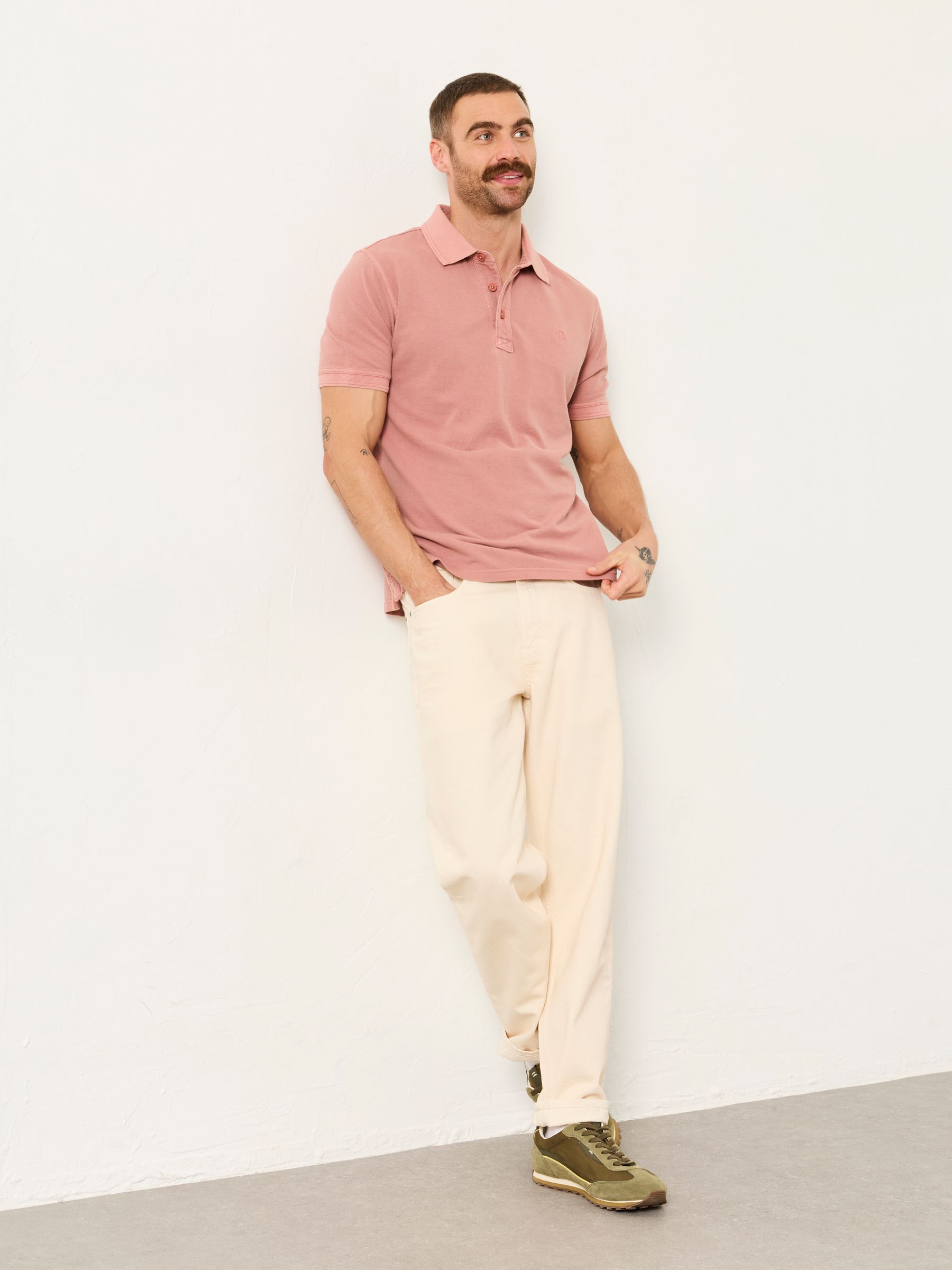 Pink Short Sleeve Pique Polo Shirt - Image 4 of 6