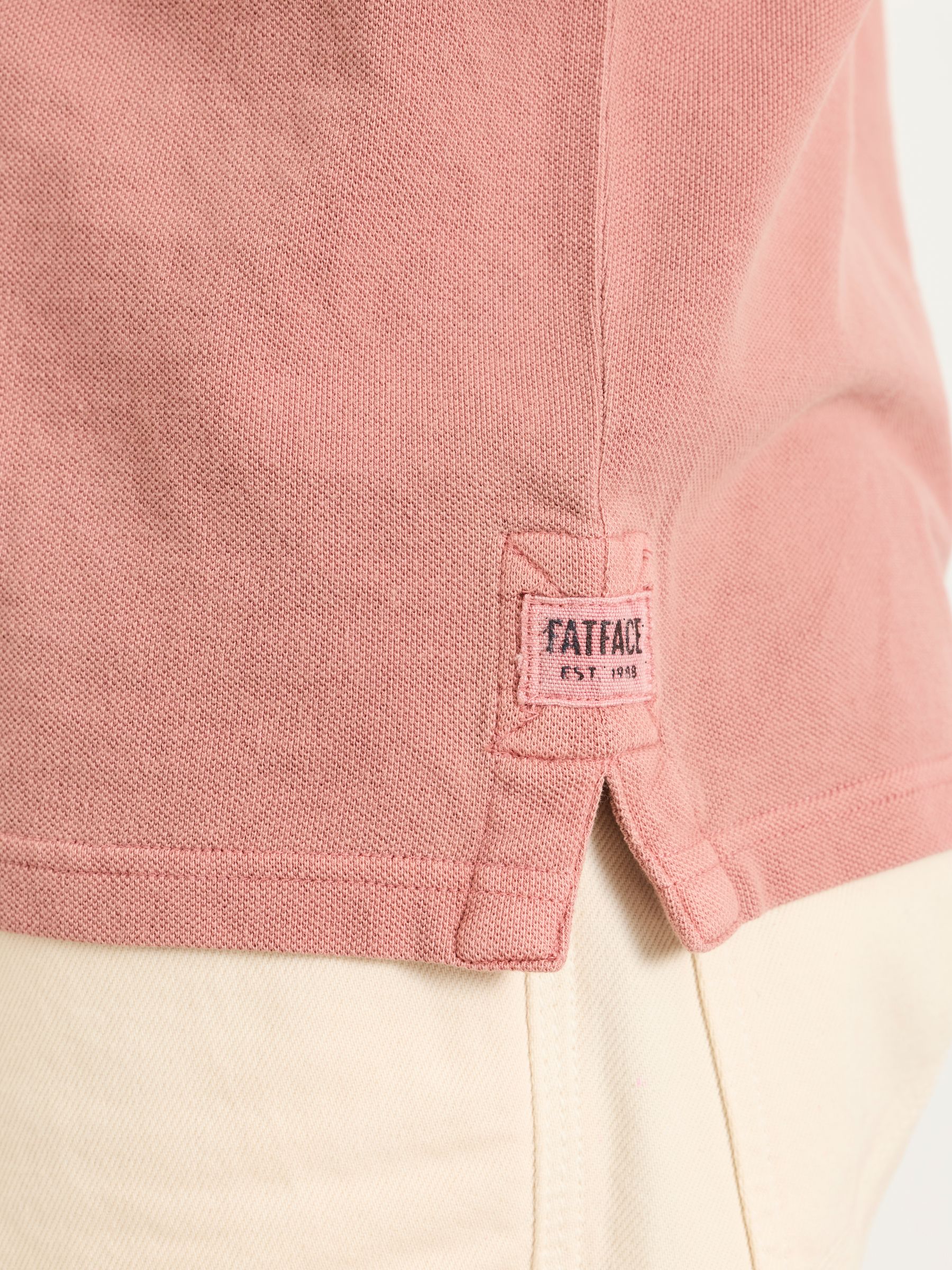 Pink Short Sleeve Pique Polo Shirt - Image 5 of 6