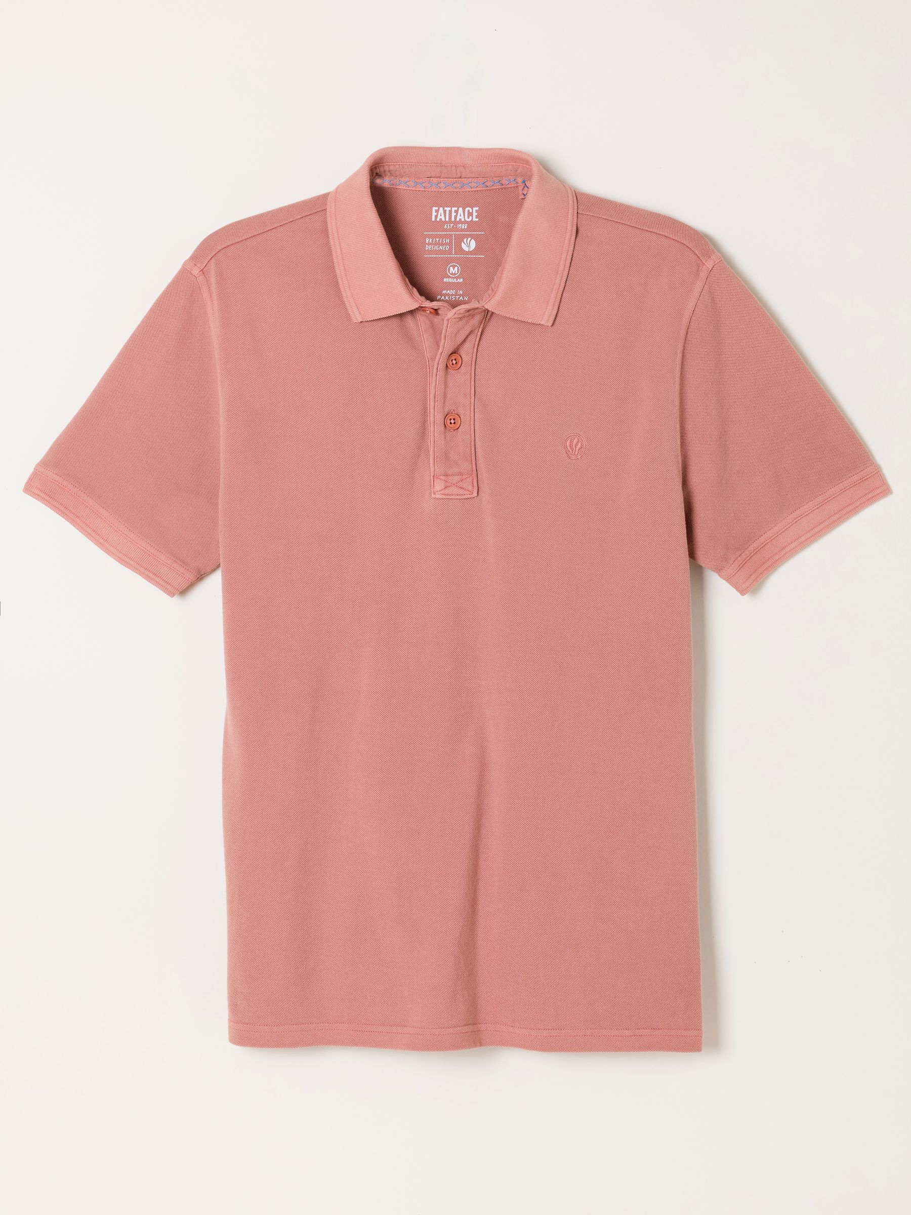 Pink Short Sleeve Pique Polo Shirt - Image 6 of 6