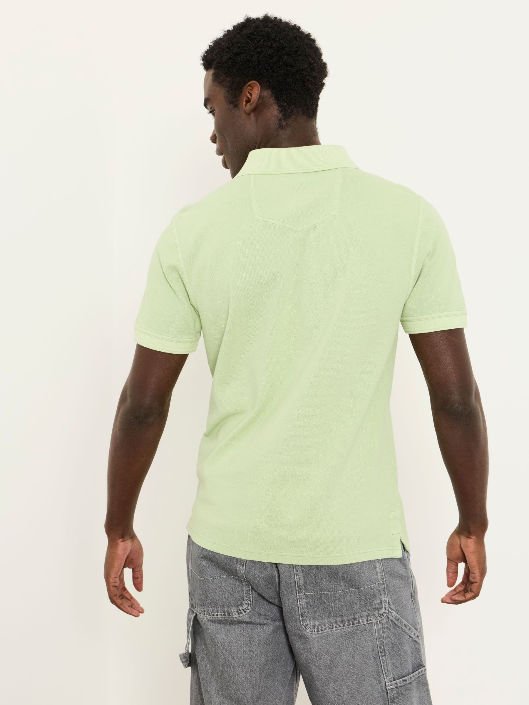 Mint Green Short Sleeve Pique Polo - Image 2 of 5