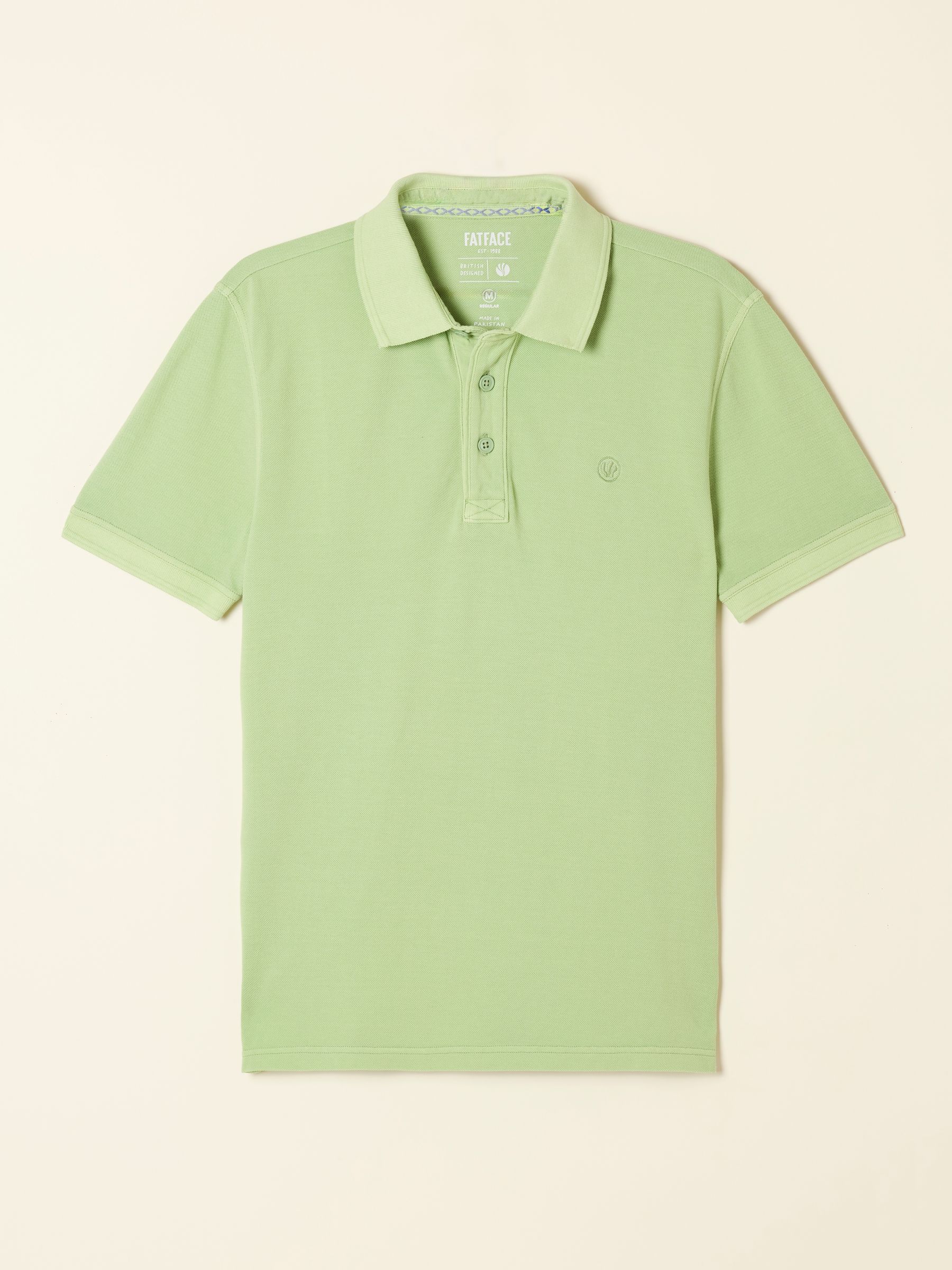 Mint Green Short Sleeve Pique Polo - Image 5 of 5