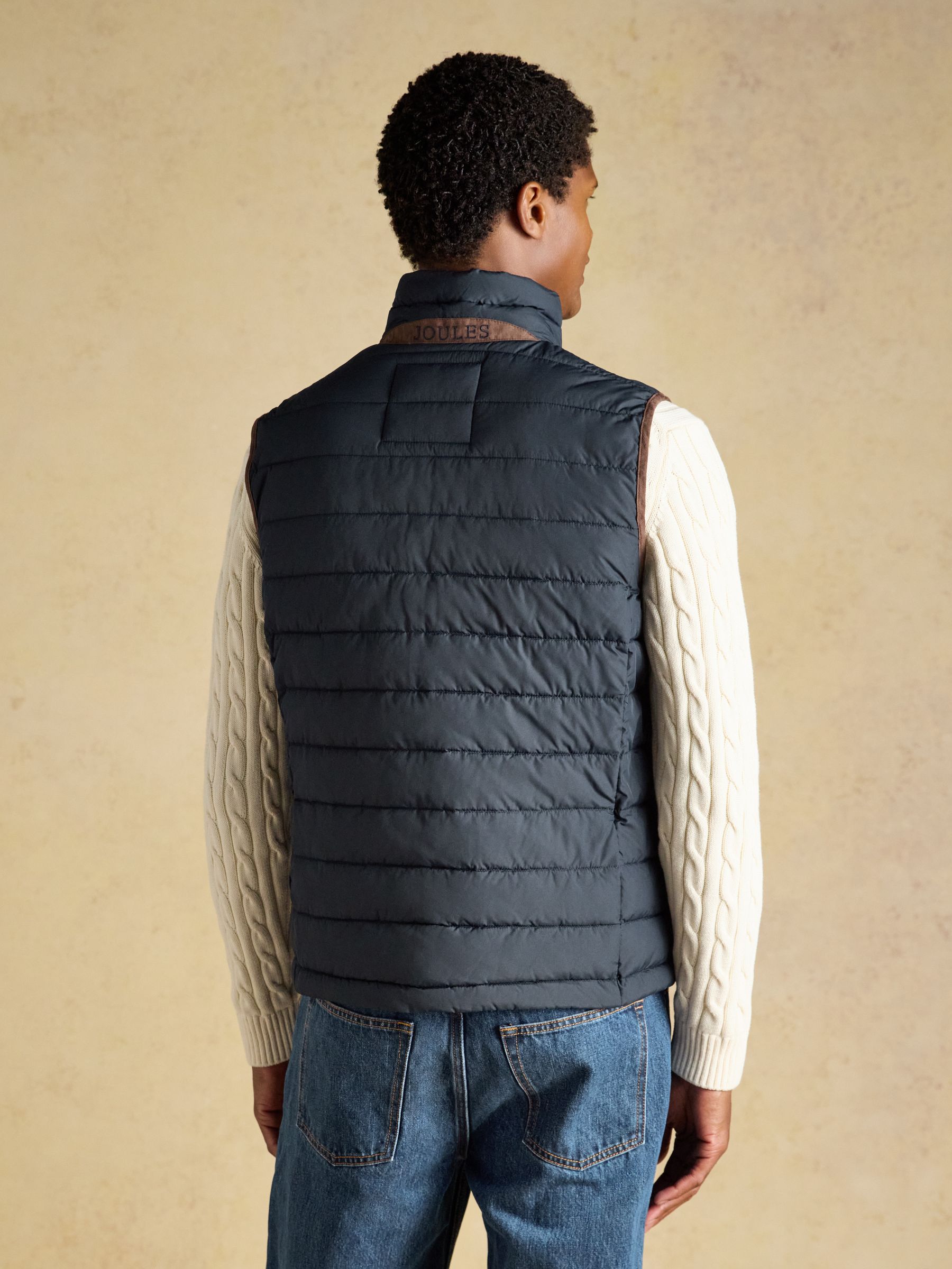 Navy Heritage Padded Gilet - Image 2 of 10