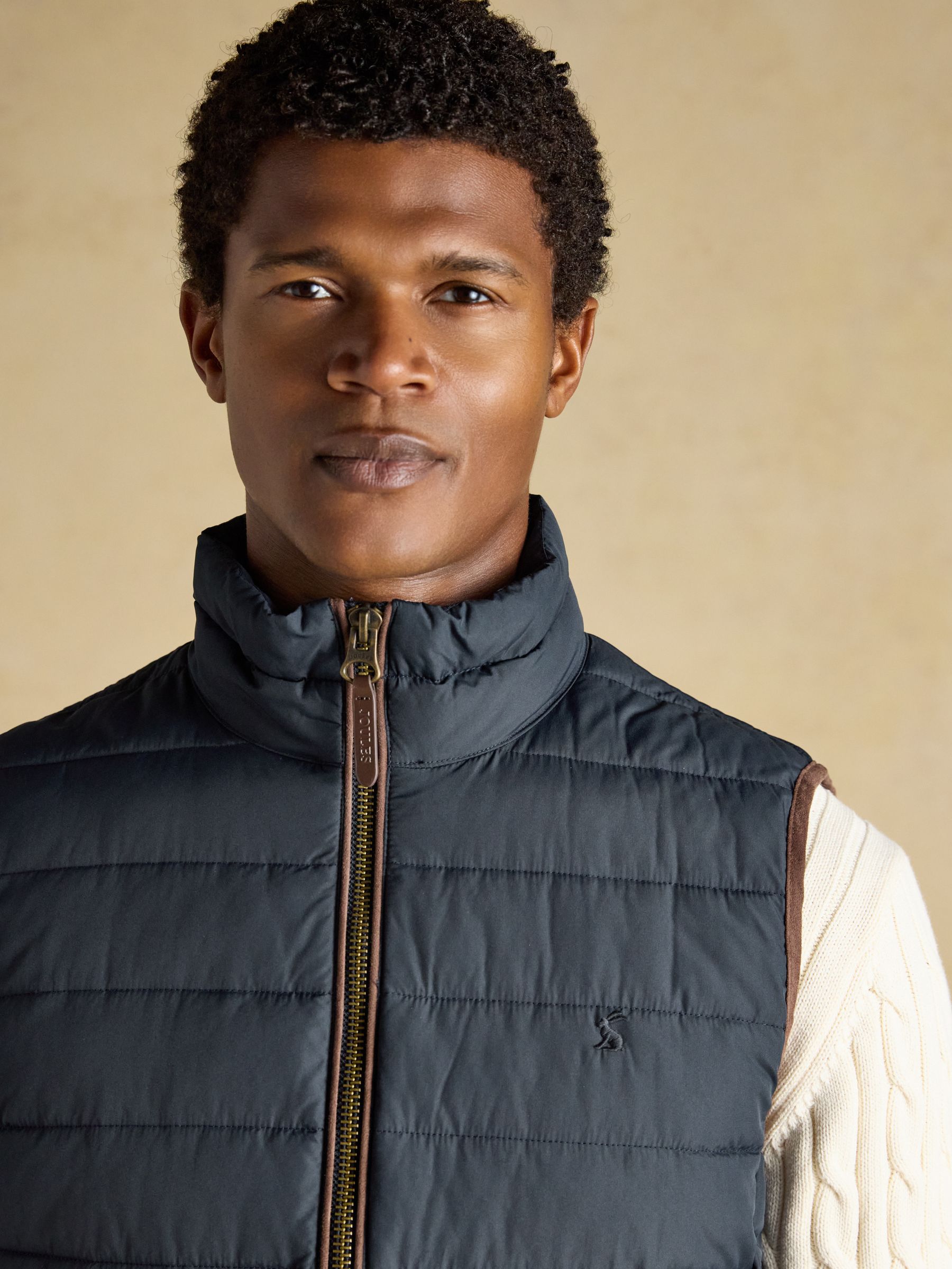 Navy Heritage Padded Gilet - Image 5 of 10