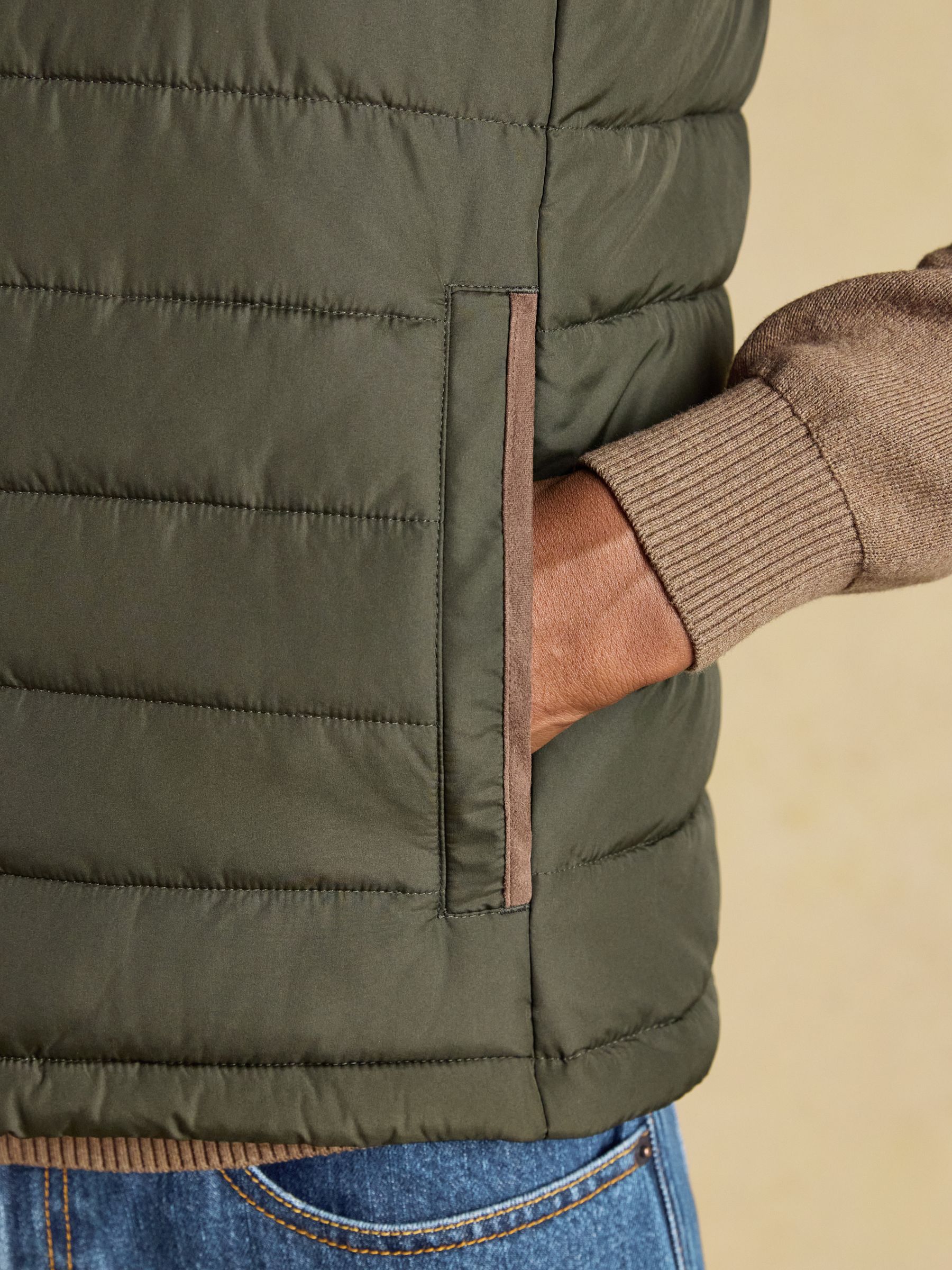 Green Heritage Padded Gilet - Image 6 of 11