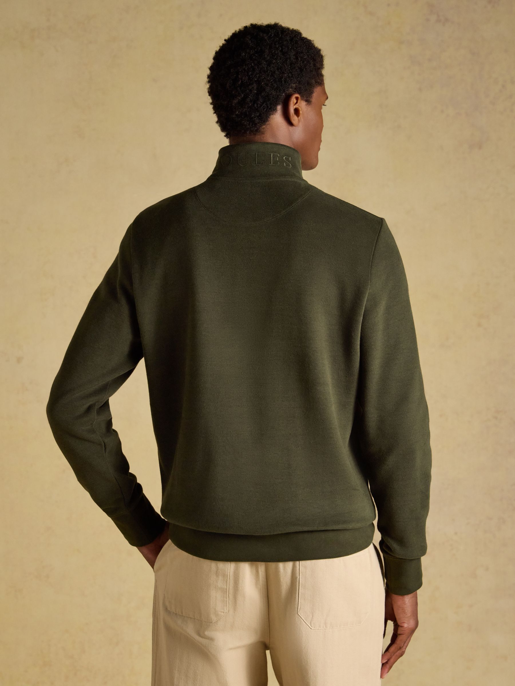 Alistair Green French Ribbed Quarter Zip Sweatshirt - Image 2 of 9 Alistair Green French Ribbed Quarter Zip Sweatshirt - Image 2 of 9