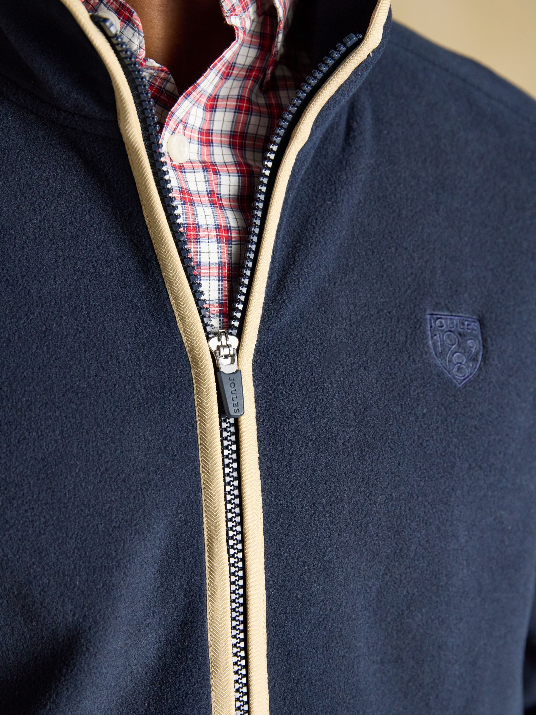 Navy Lightweight Half Zip Fleece - Image 4 of 8