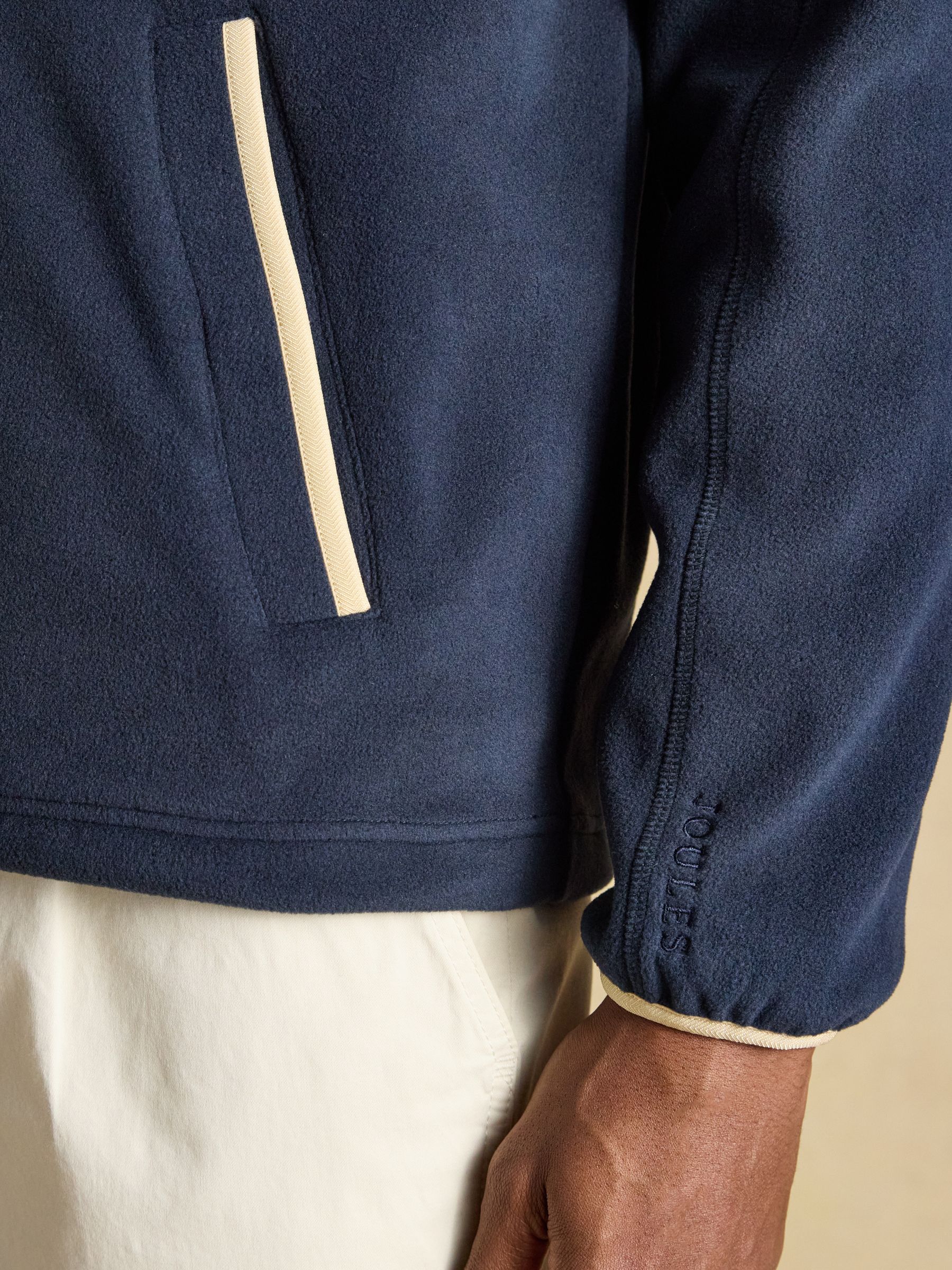 Navy Lightweight Half Zip Fleece - Image 6 of 8