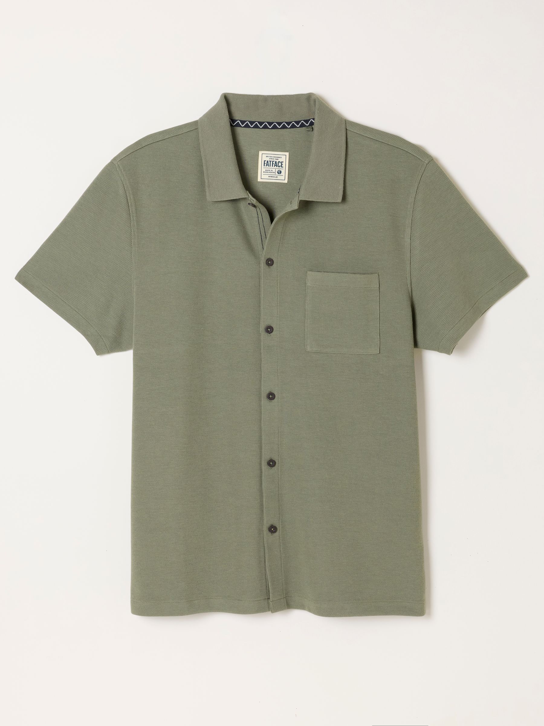 Ayr Green Haze Ribbed Shirt - Image 6 of 6
