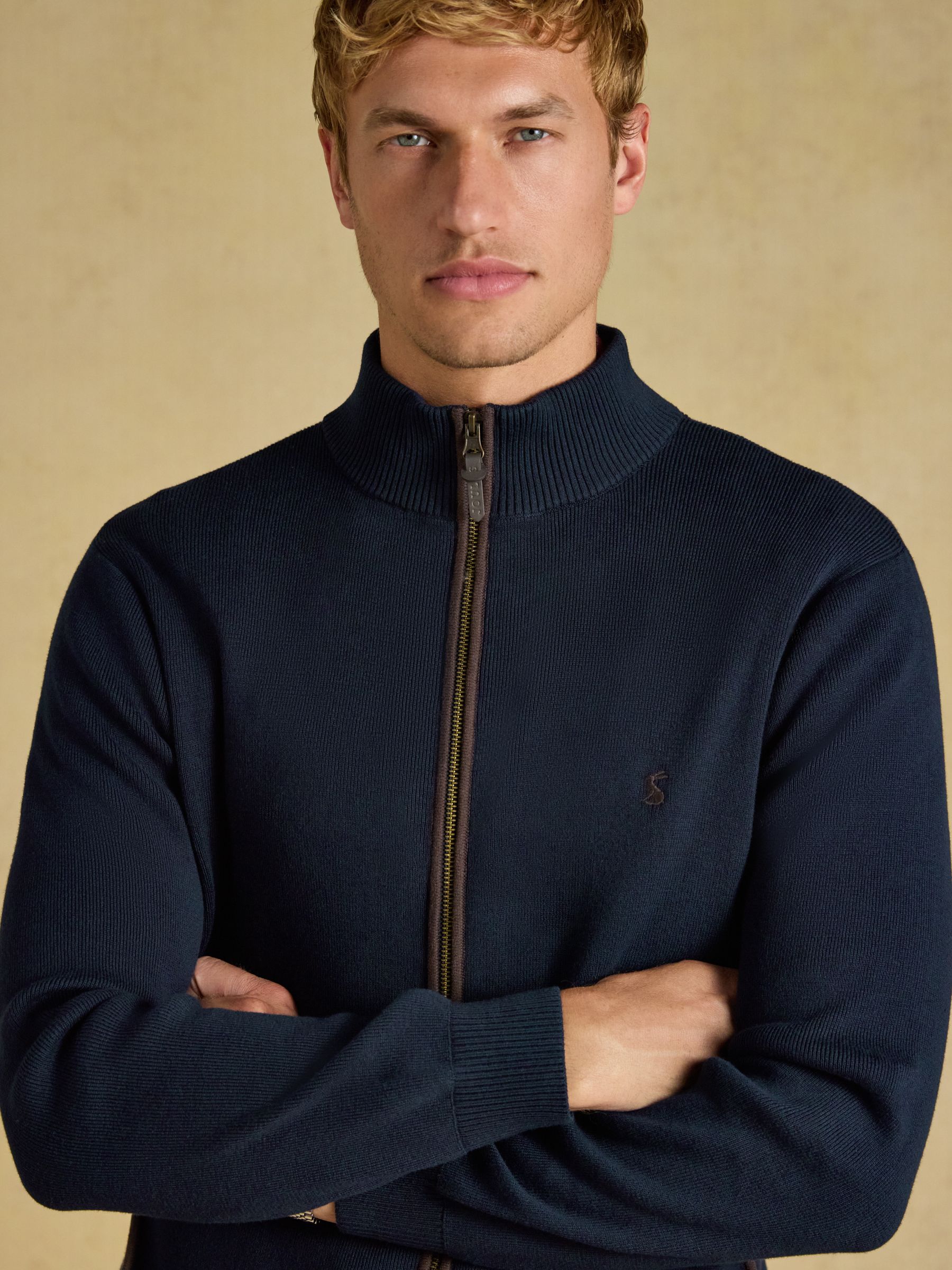 Hillside Navy Knitted Cardigan - Image 4 of 7