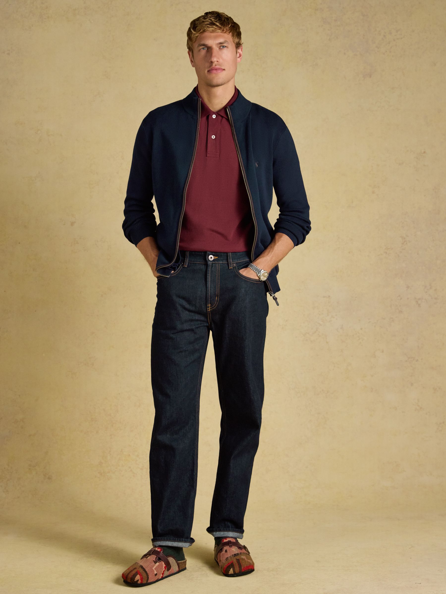 Hillside Navy Knitted Cardigan - Image 6 of 7