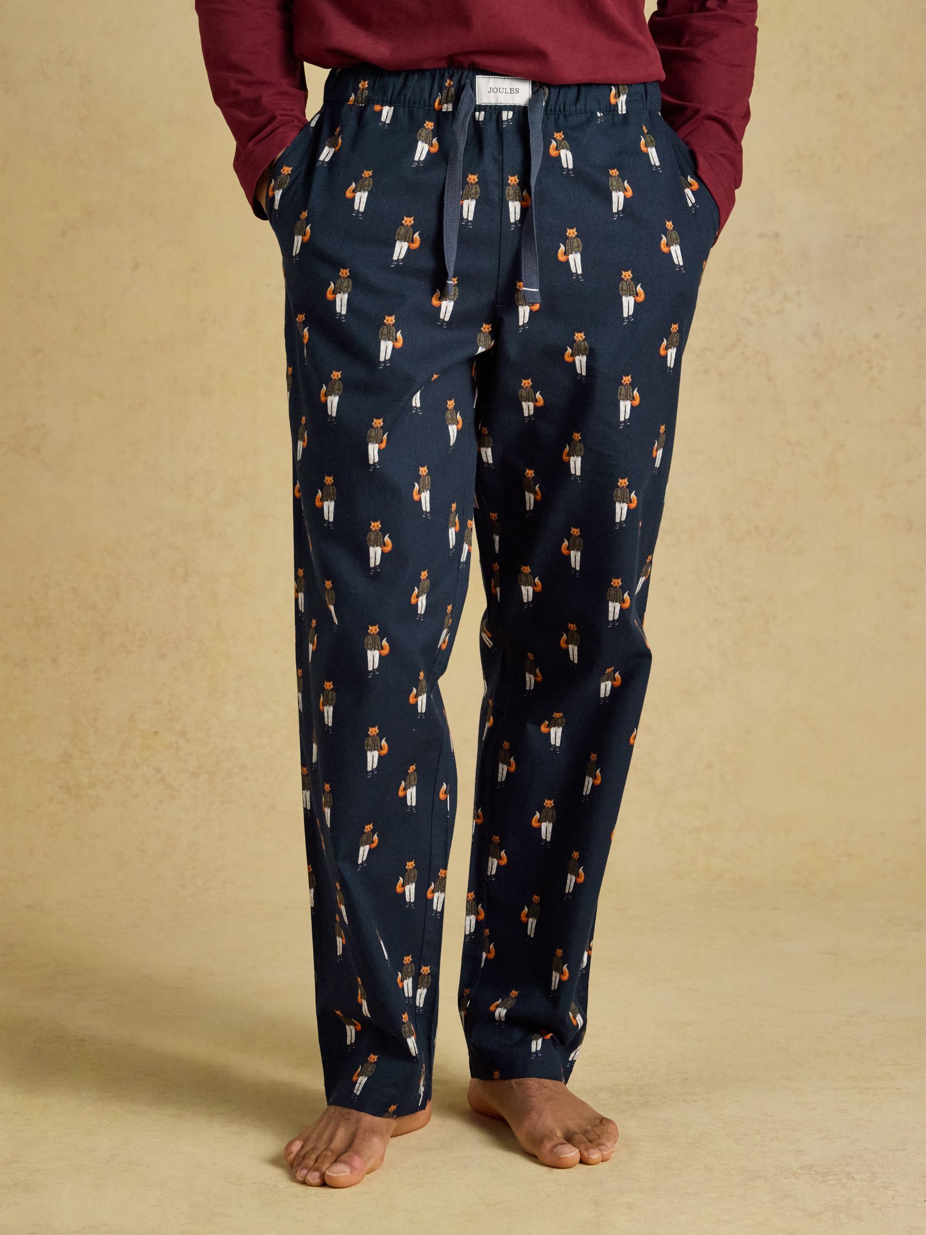 Navy Relaxed Fit Pyjama Bottoms - Image 1 of 6
