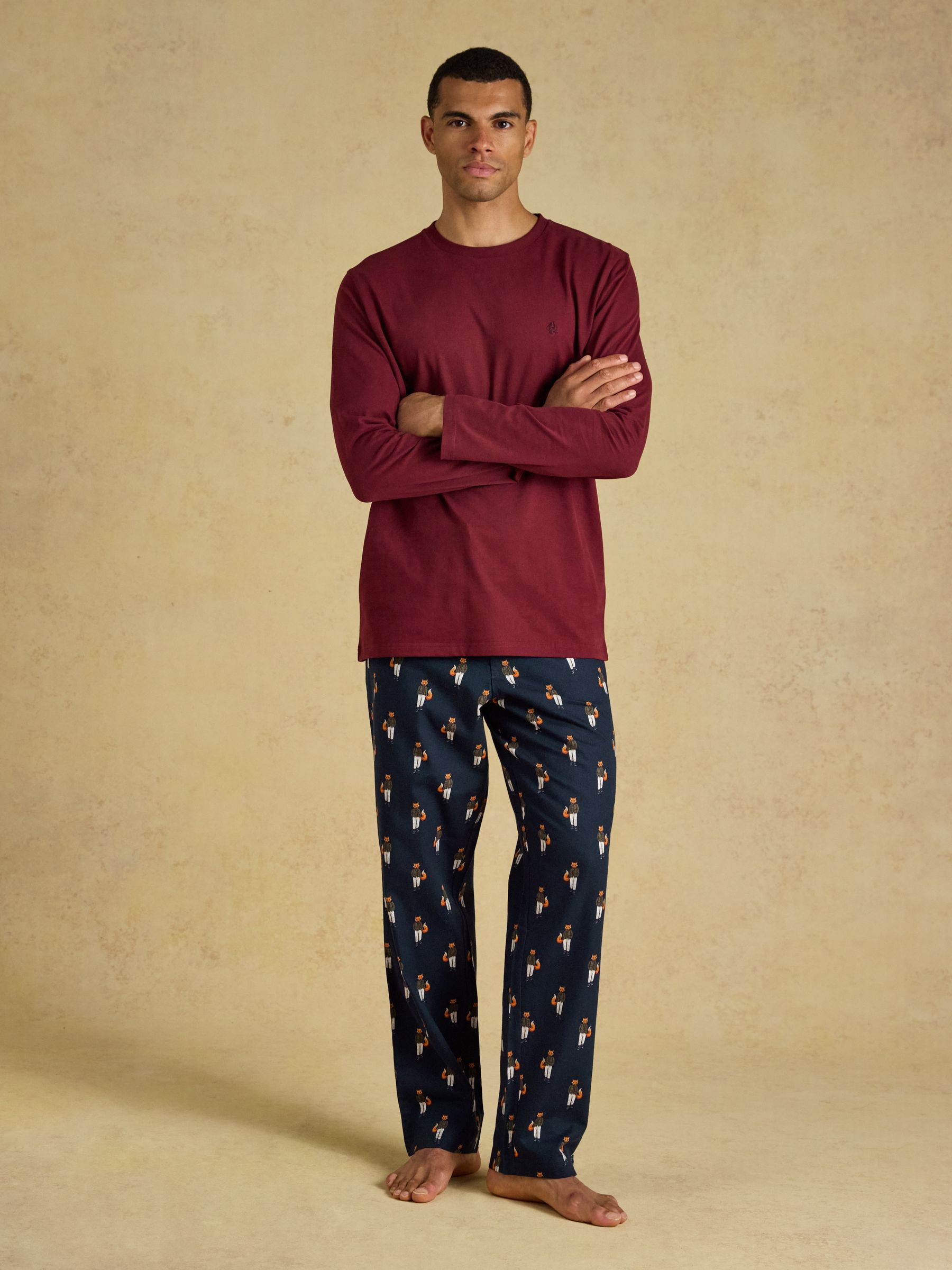 Navy Relaxed Fit Pyjama Bottoms - Image 4 of 6