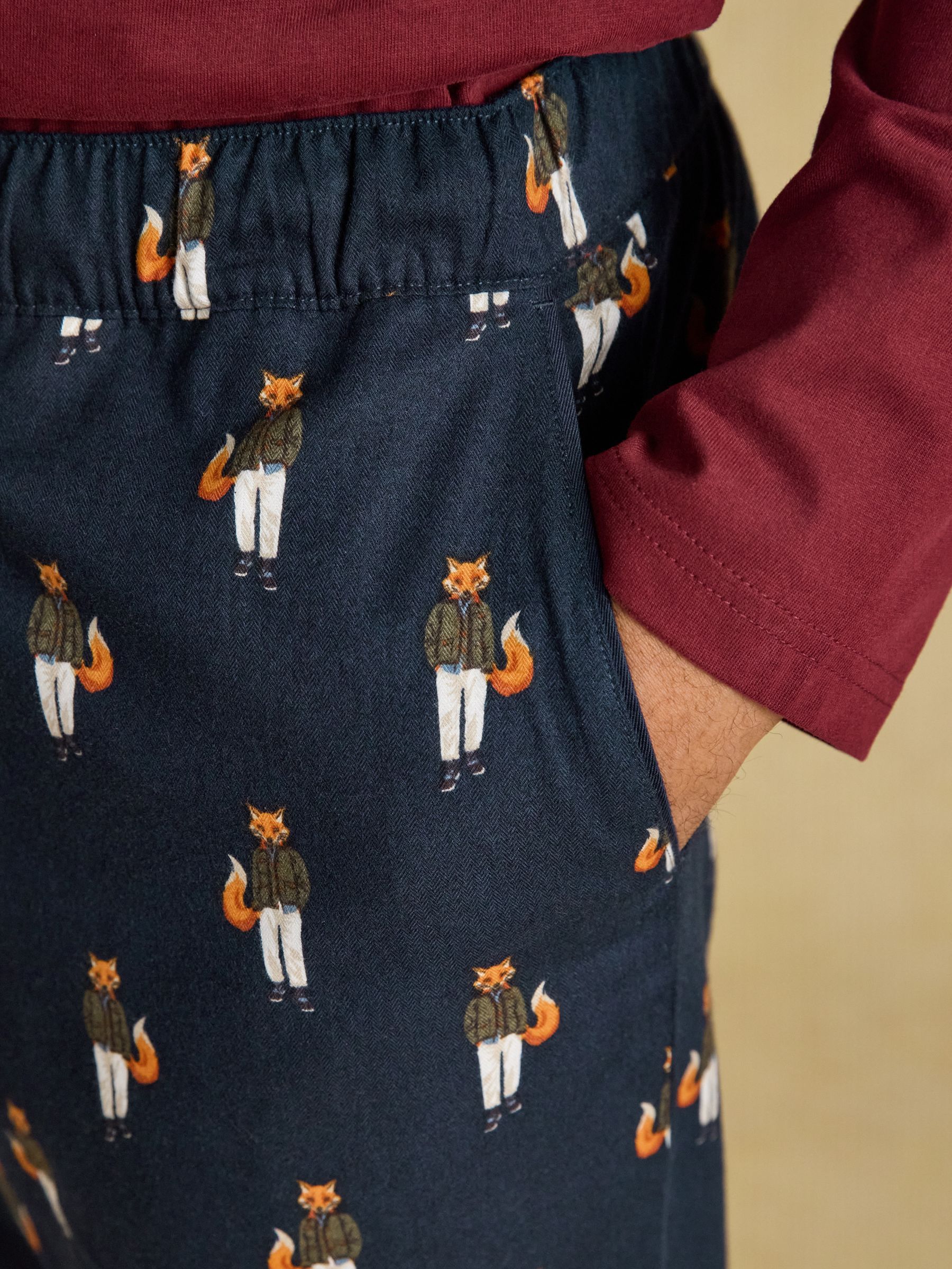 Navy Relaxed Fit Pyjama Bottoms - Image 5 of 6