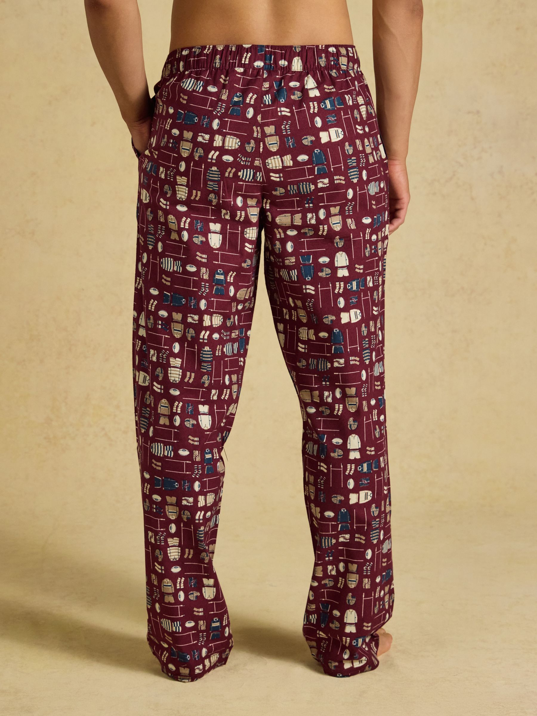 Burgundy Red Relaxed Fit Pyjama Bottoms - Image 2 of 7